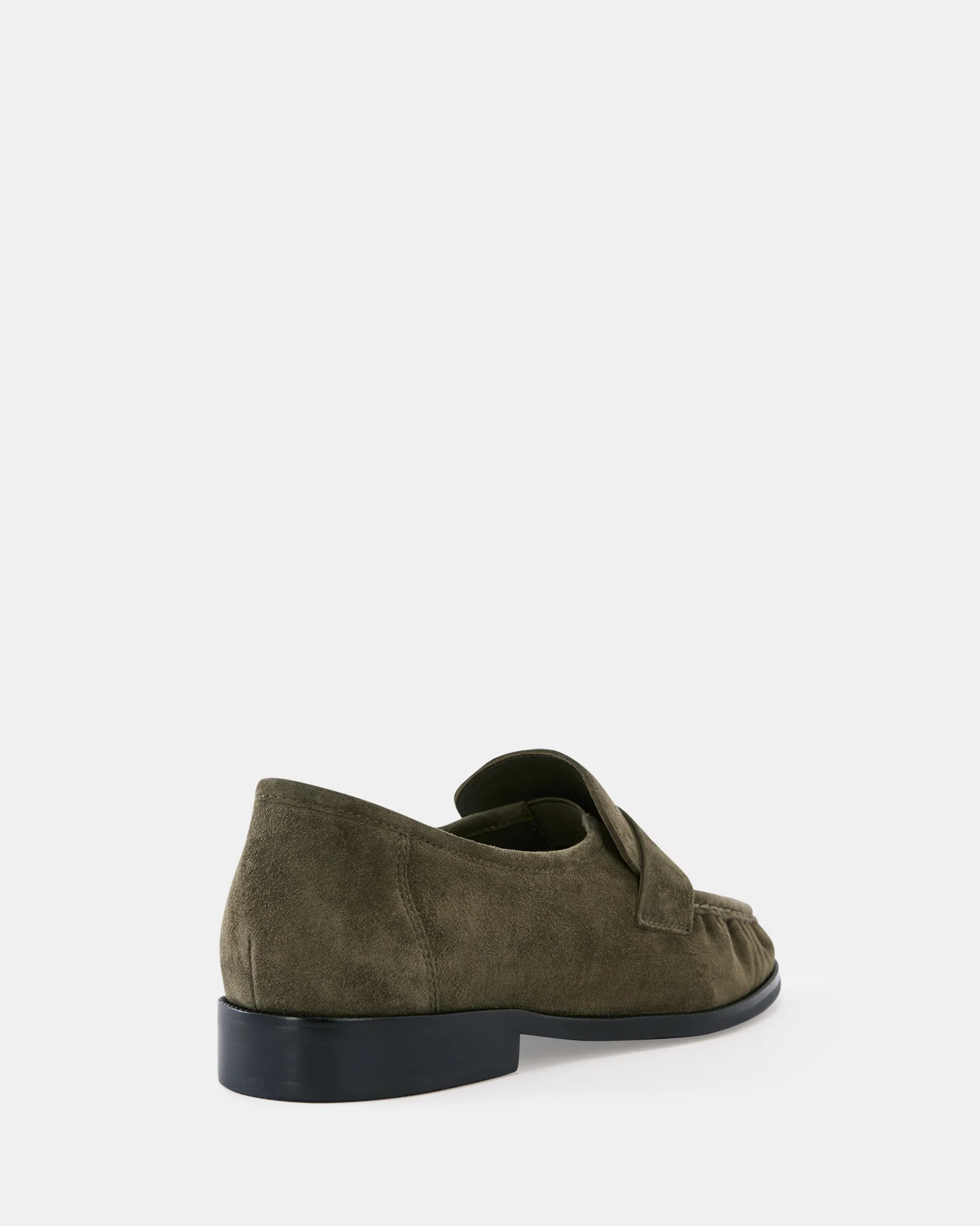 Adriel Olive Green Suede Leather Loafer - Image 4