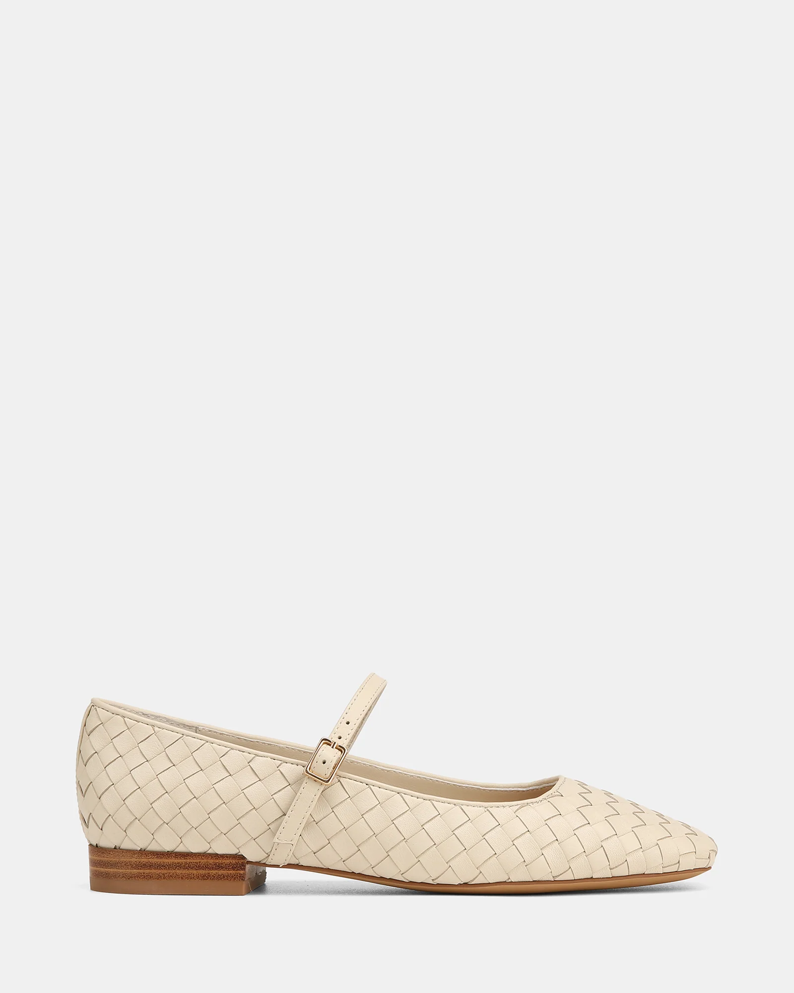 Annie Chalk Woven Suede Leather Mary Jane