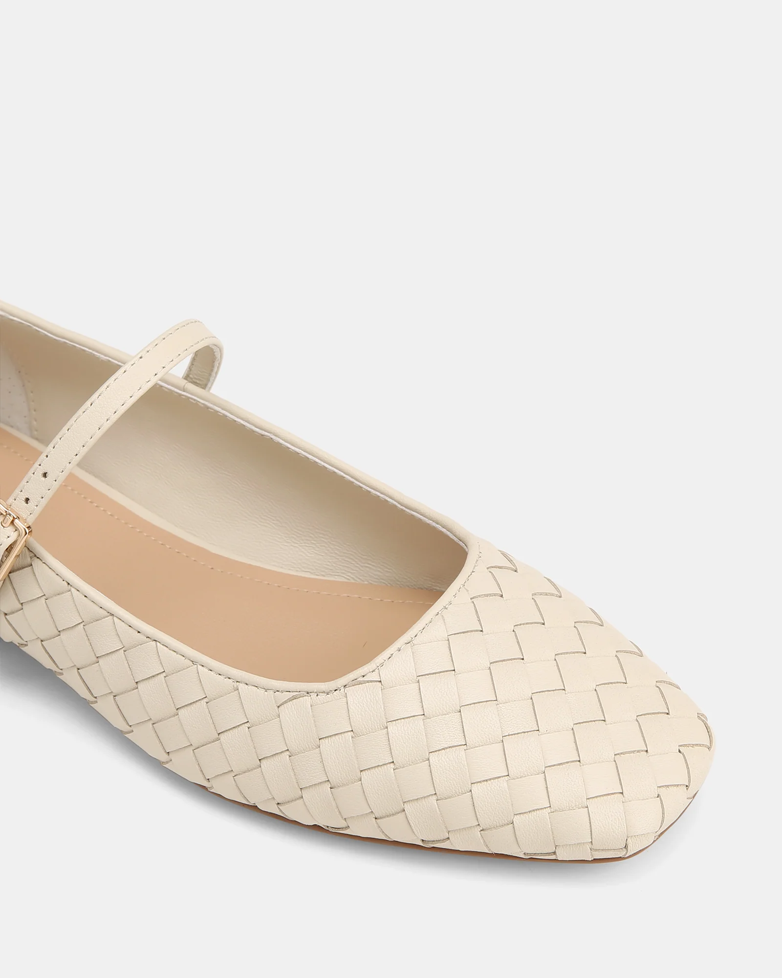 Annie Chalk Woven Suede Leather Mary Jane - Image 3