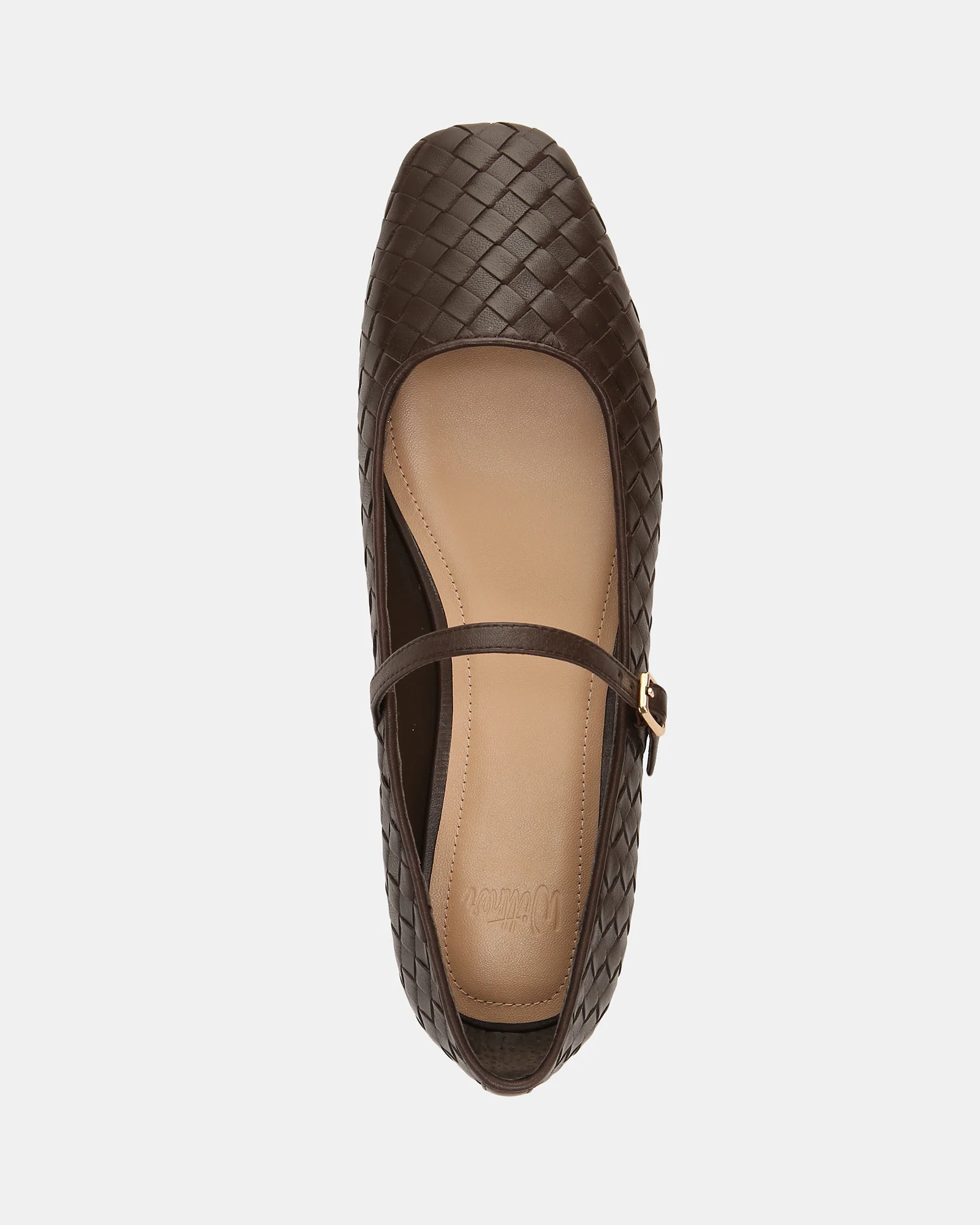 Annie Chocolate Woven Leather Mary Jane - Image 5