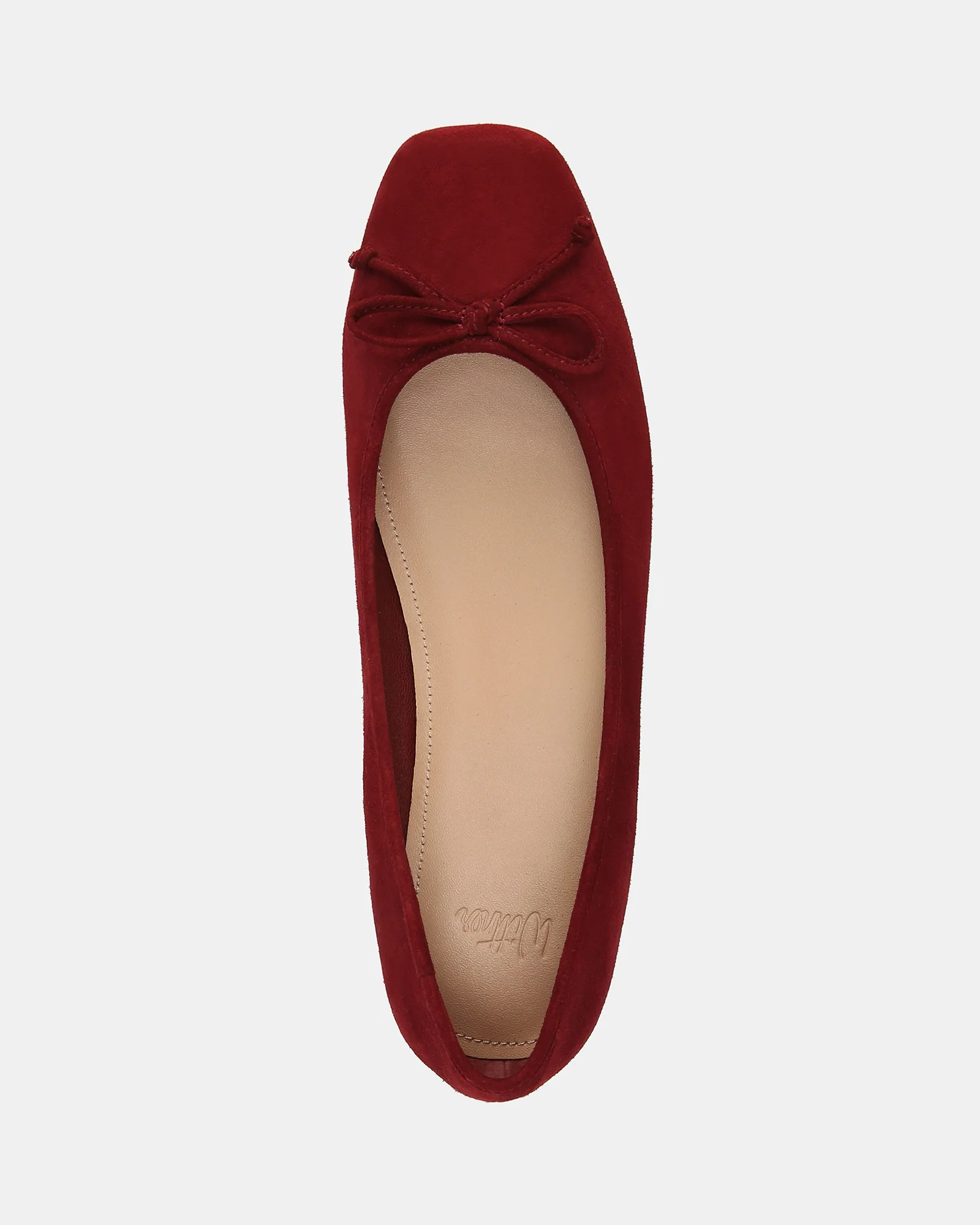 Armenia Berry Suede Leather Ballet Flat - Image 6