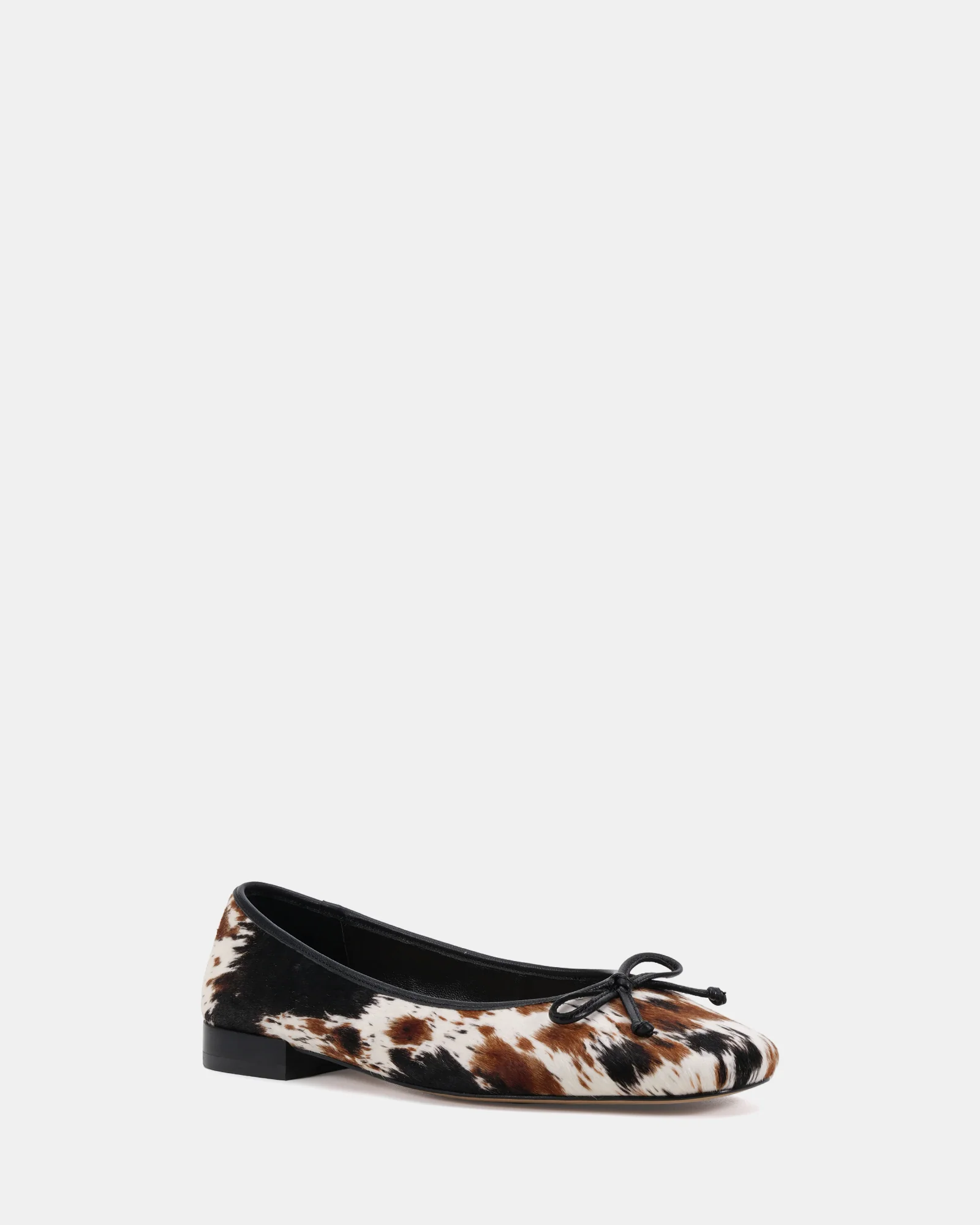 Armenia Cowhide Print Leather Ballet Flat - Image 3