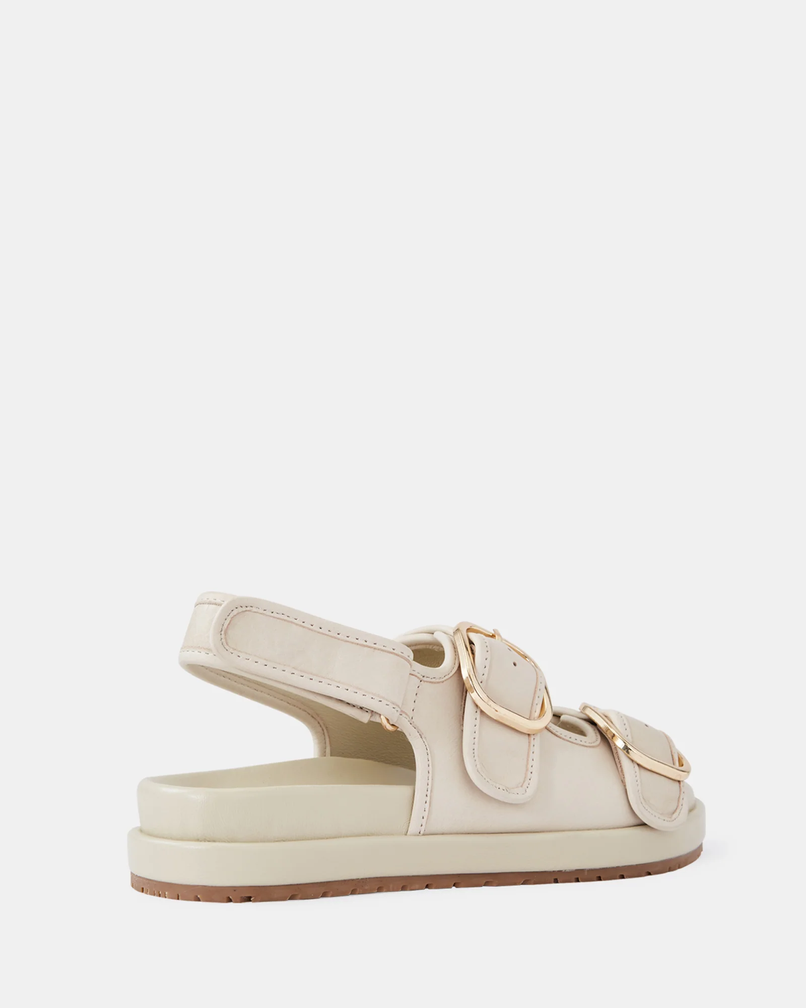 Atticus Vintage Ivory Pebble Leather Flatform - Image 4