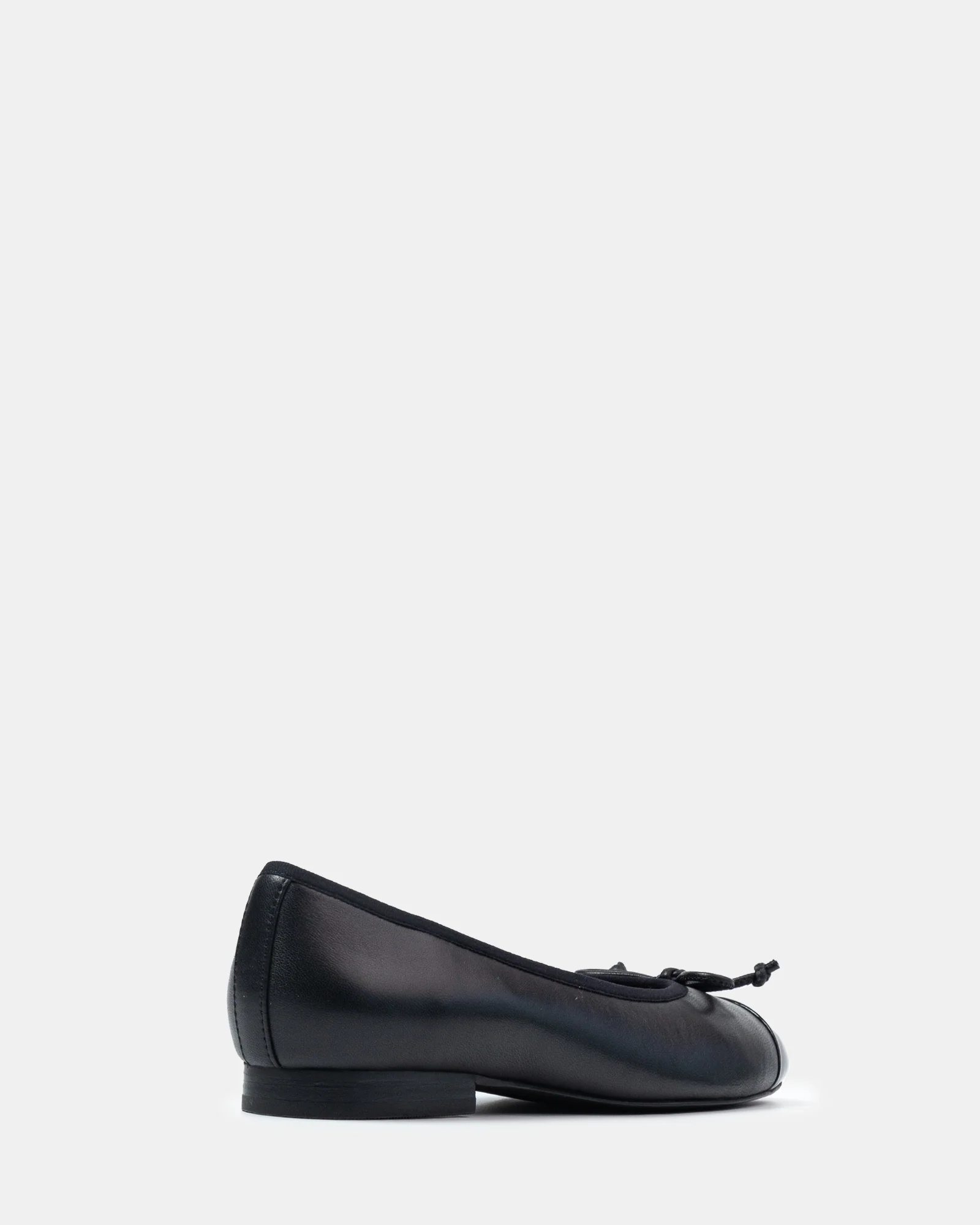 Avah Black Premium Leather Ballet Flat - Image 4