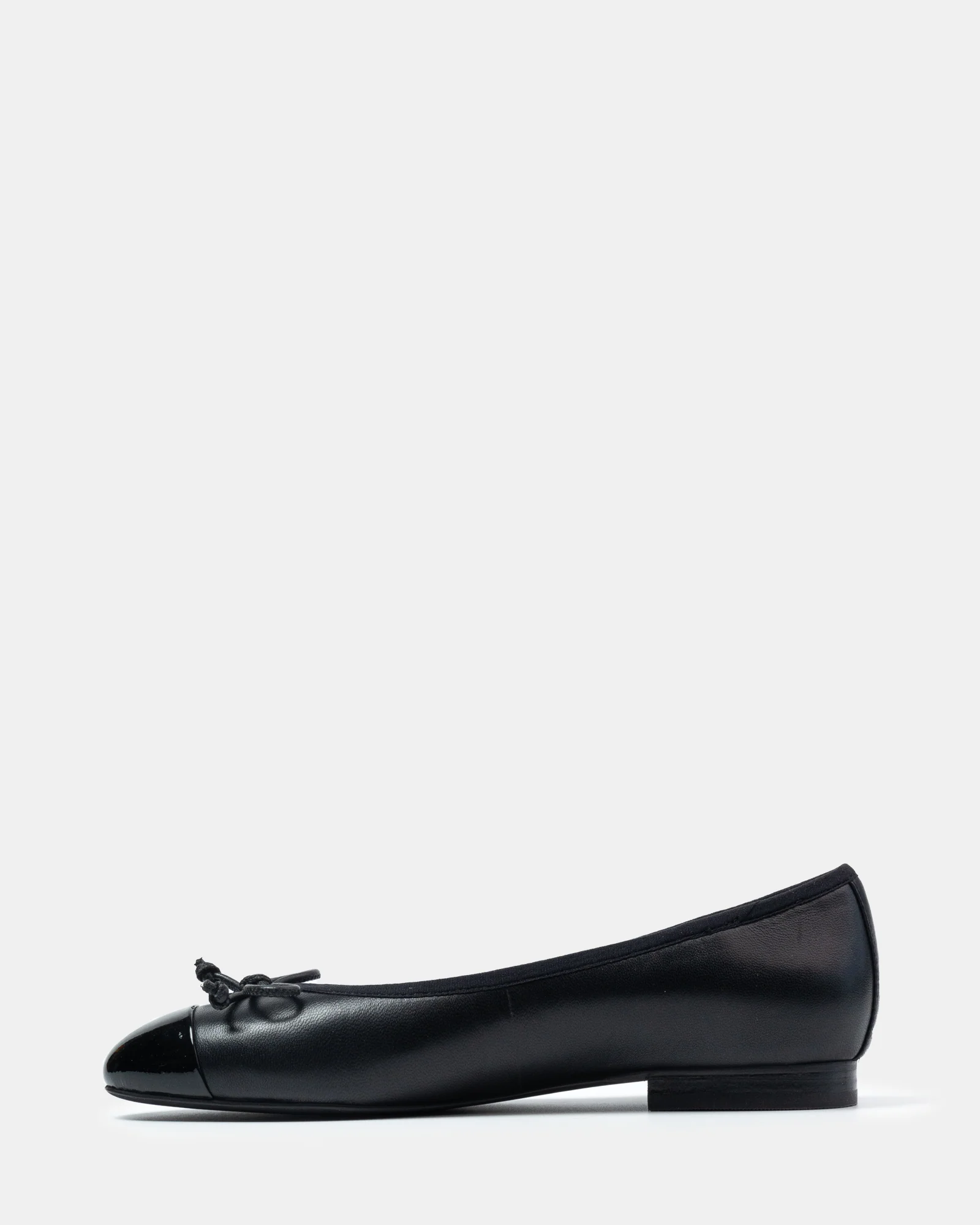 Avah Black Premium Leather Ballet Flat - Image 6