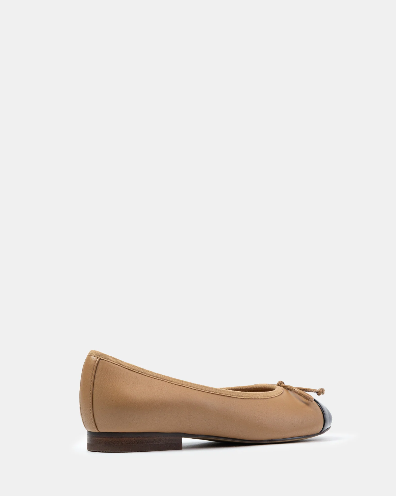 Avah Dark Sand Leather Ballet Flat - Image 4