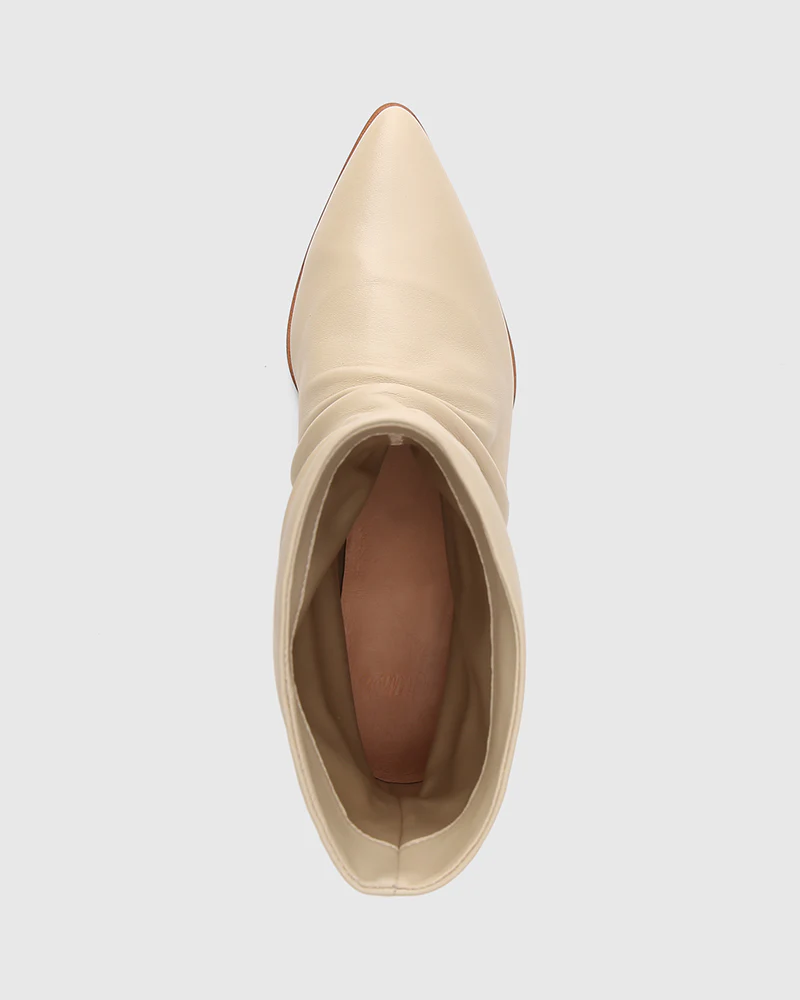 Axiel Oyster Leather Slouch Ankle Boot - Image 5