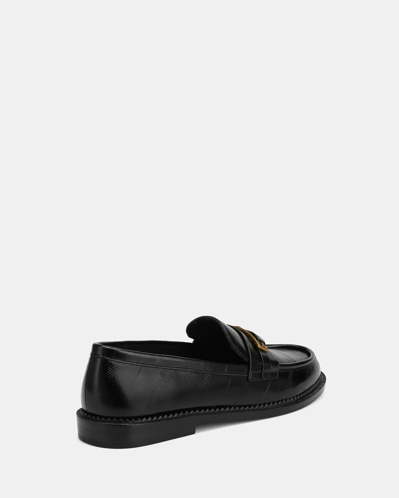 Bennett Black Croc Embossed Leather Loafers - Image 4