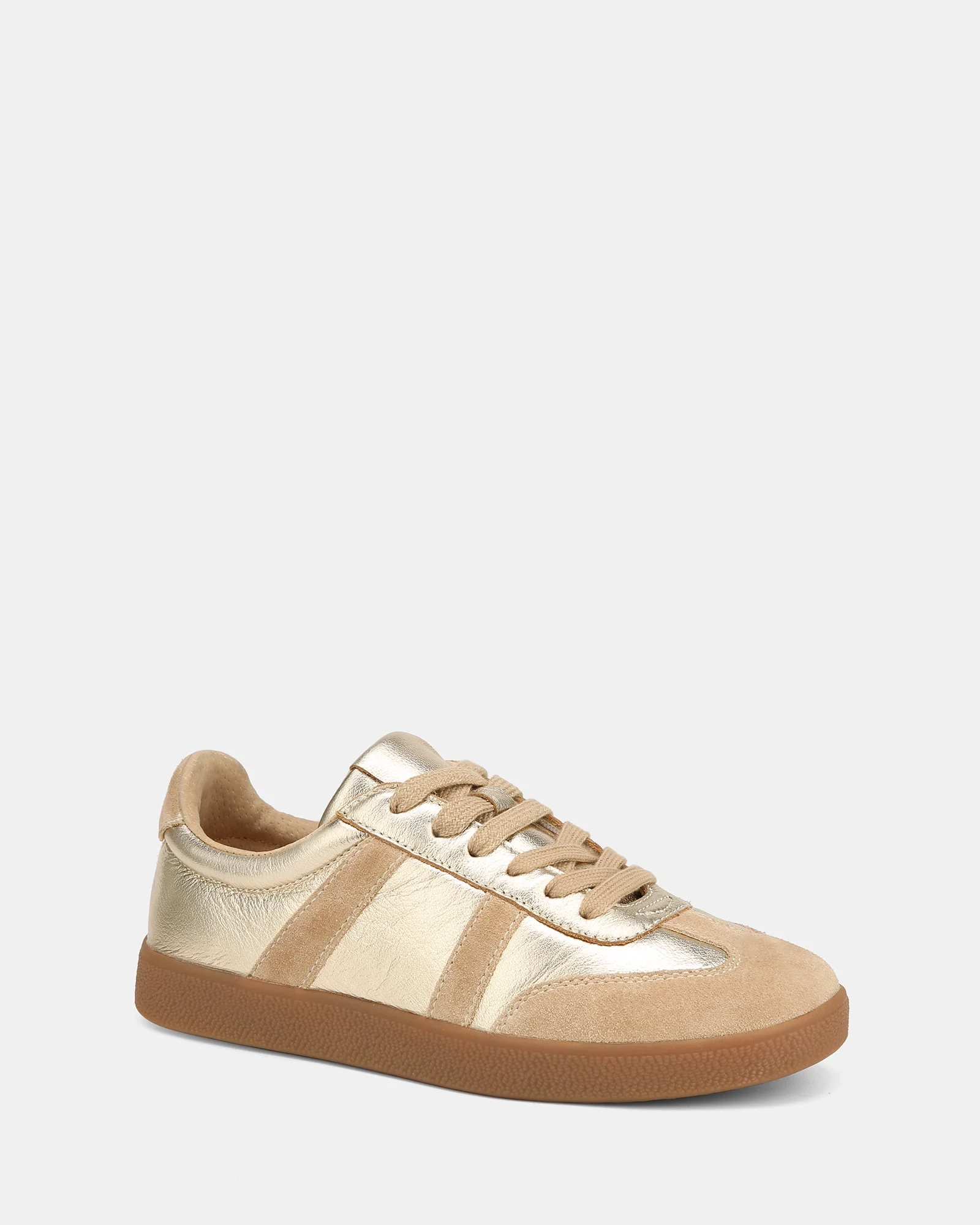 Boston Gold Metallic Leather Sneaker - Image 2
