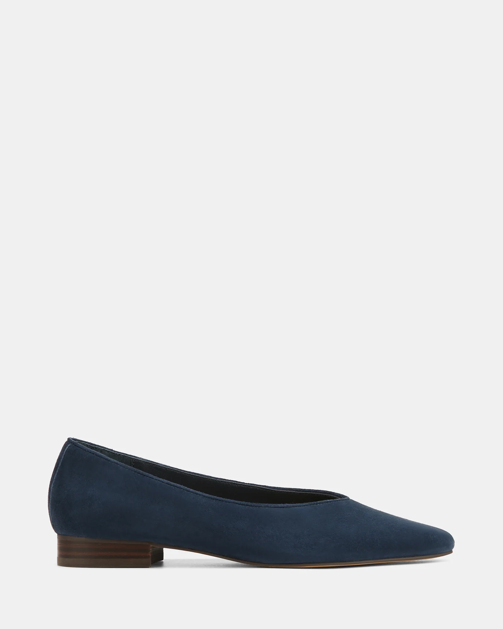 Calio Navy Suede Leather Ballet Flat