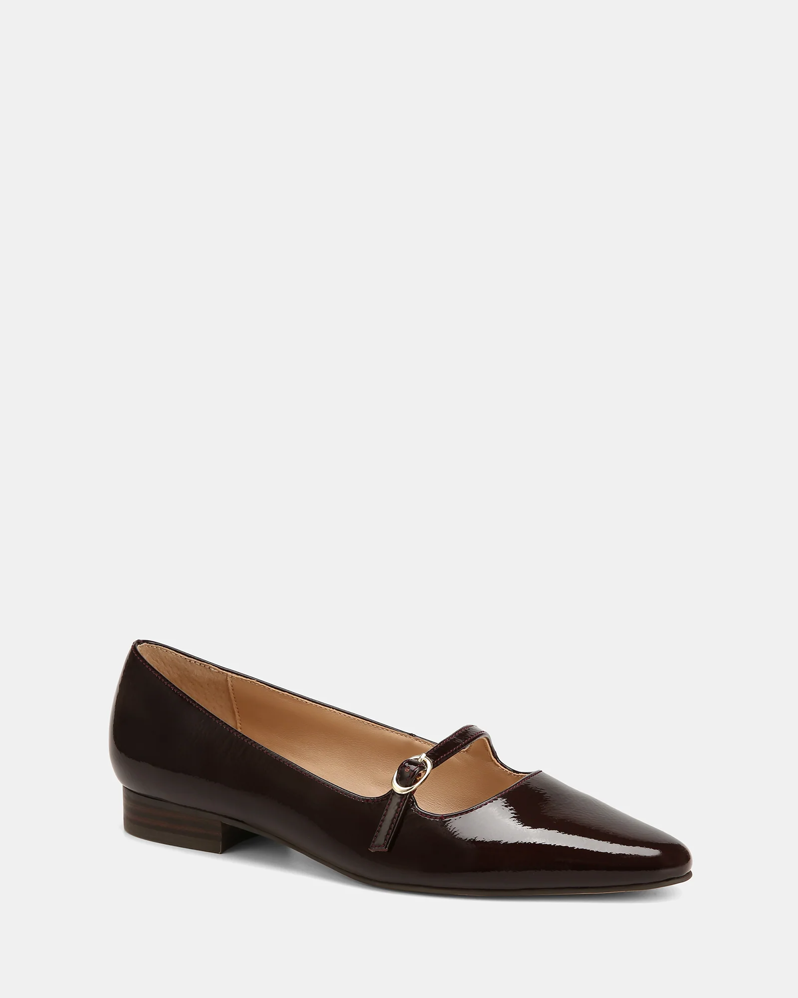 Carina Raisin Patent Leather Pointed Ballet Flat - Image 2
