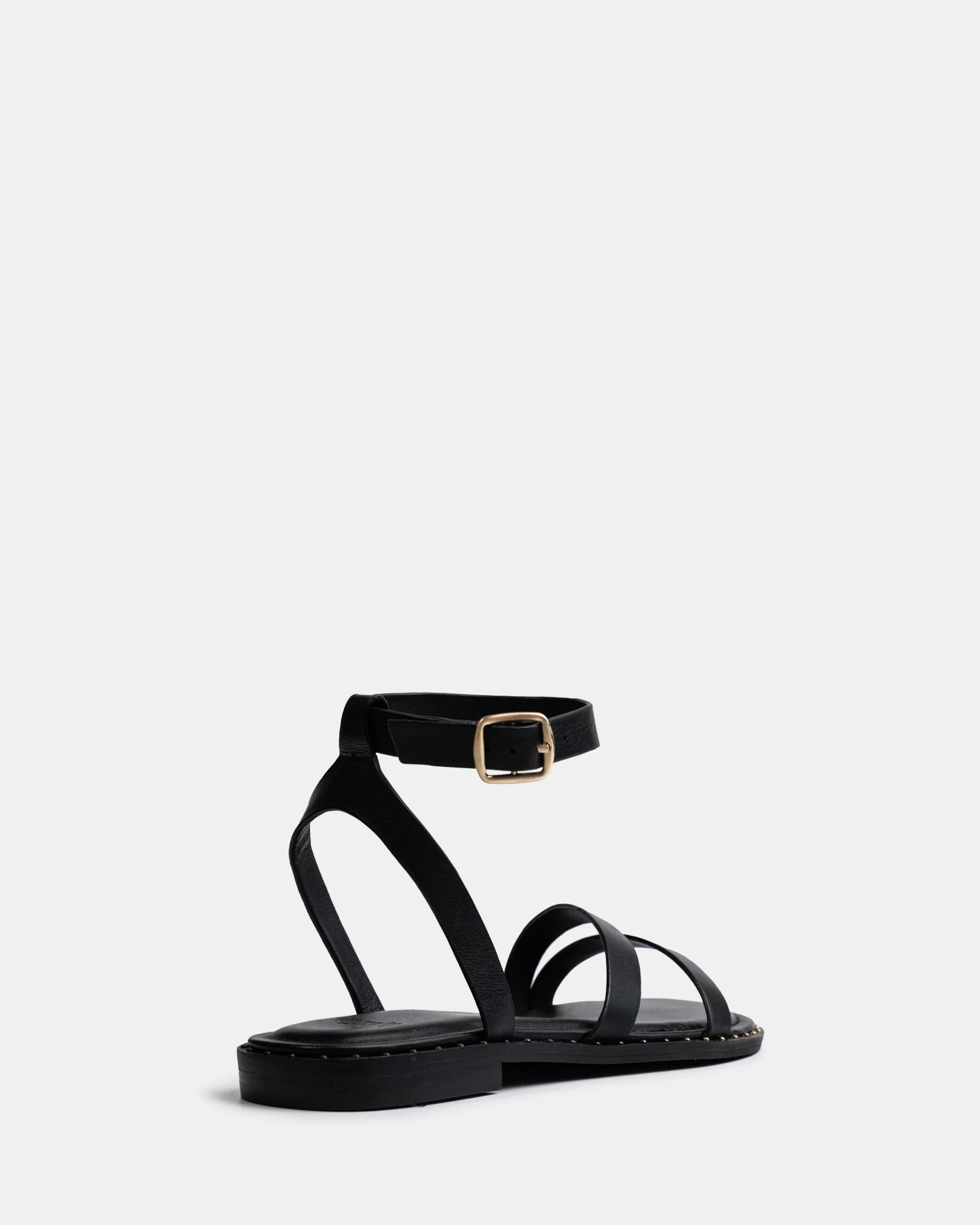 Crystina Chocolate Suede Leather Strappy Sandal - Image 4