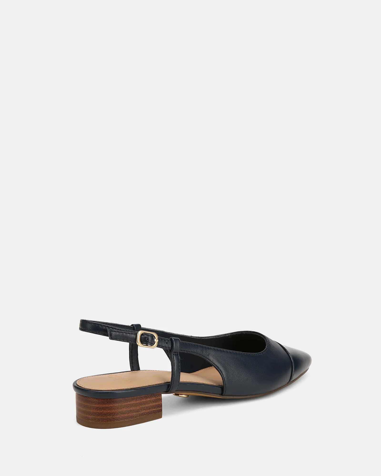 Dame Navy Leather Slingback - Image 4