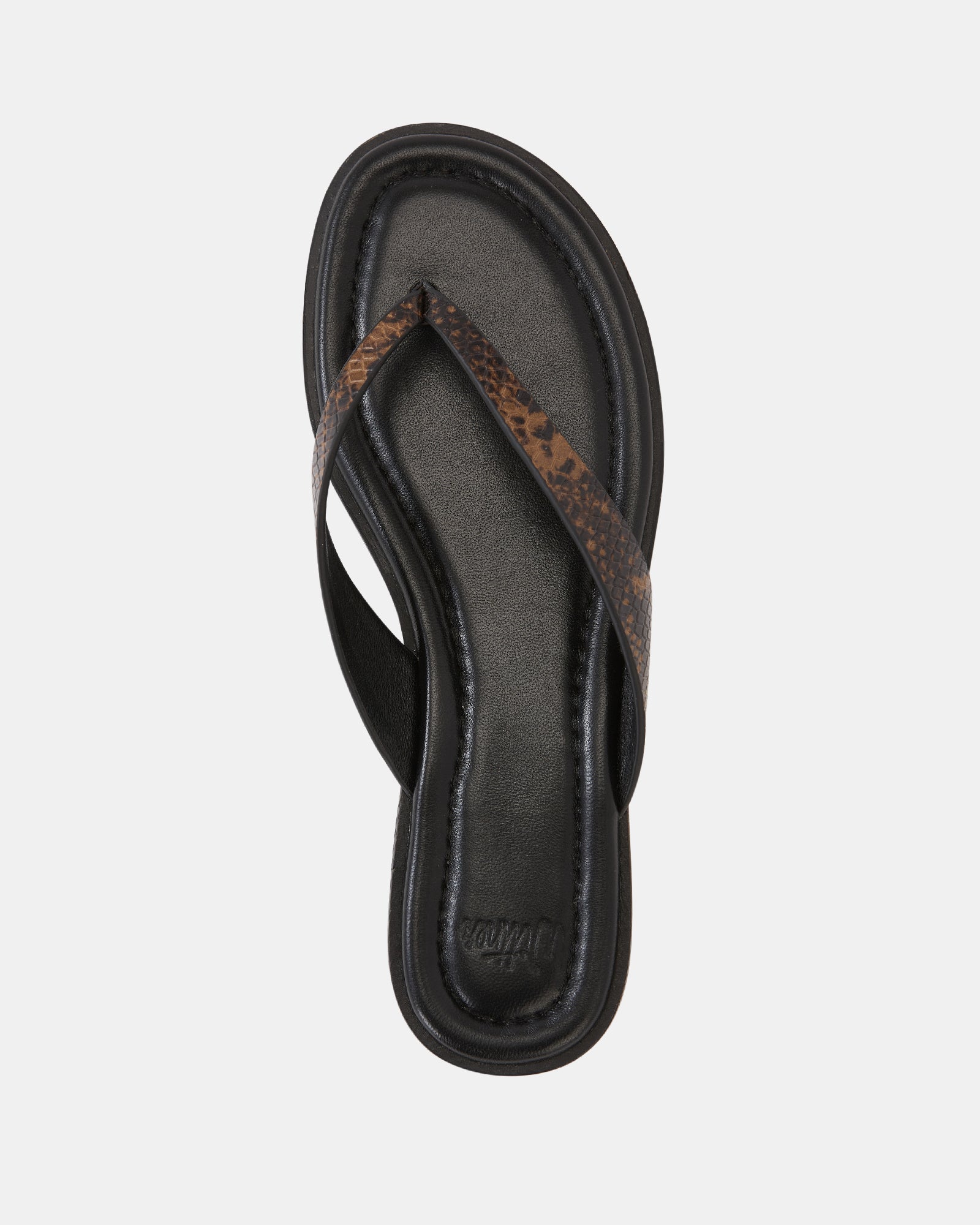 Ethel Snake Emboss Leather Thong - Image 5