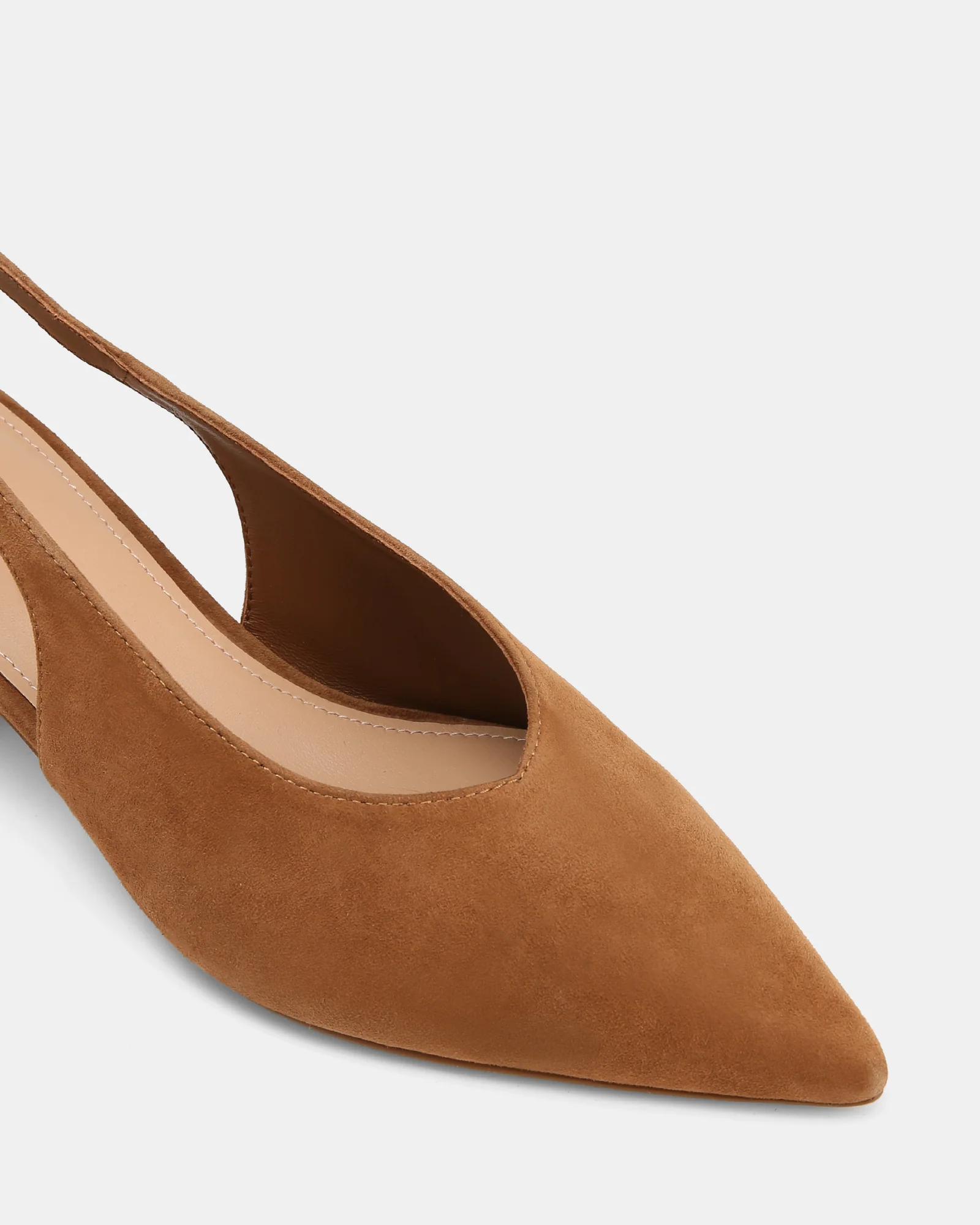 Fatima Nutmeg Suede Leather Slingback - Image 3