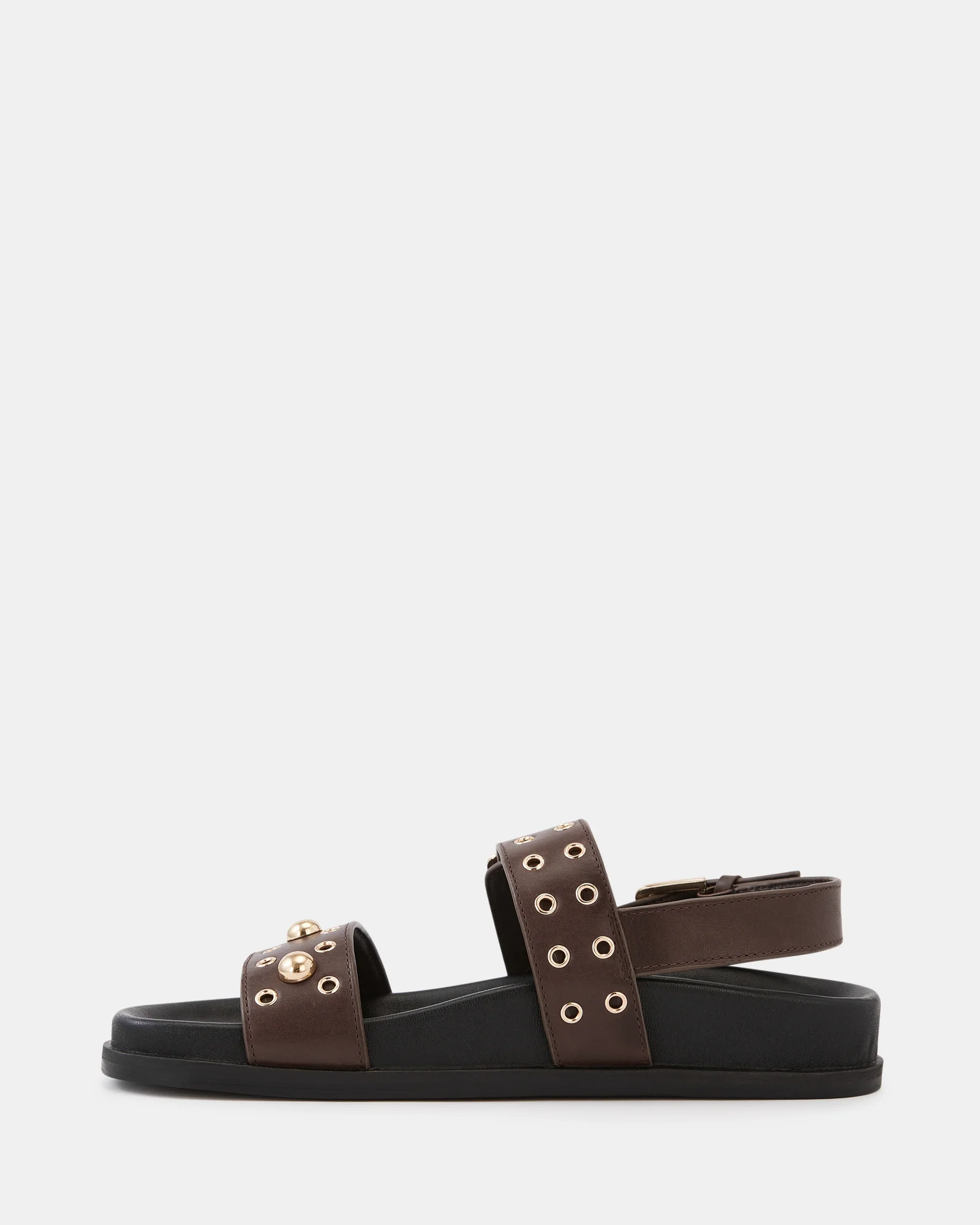 Fifi Espresso Suede Leather Flatform Sandal - Image 6