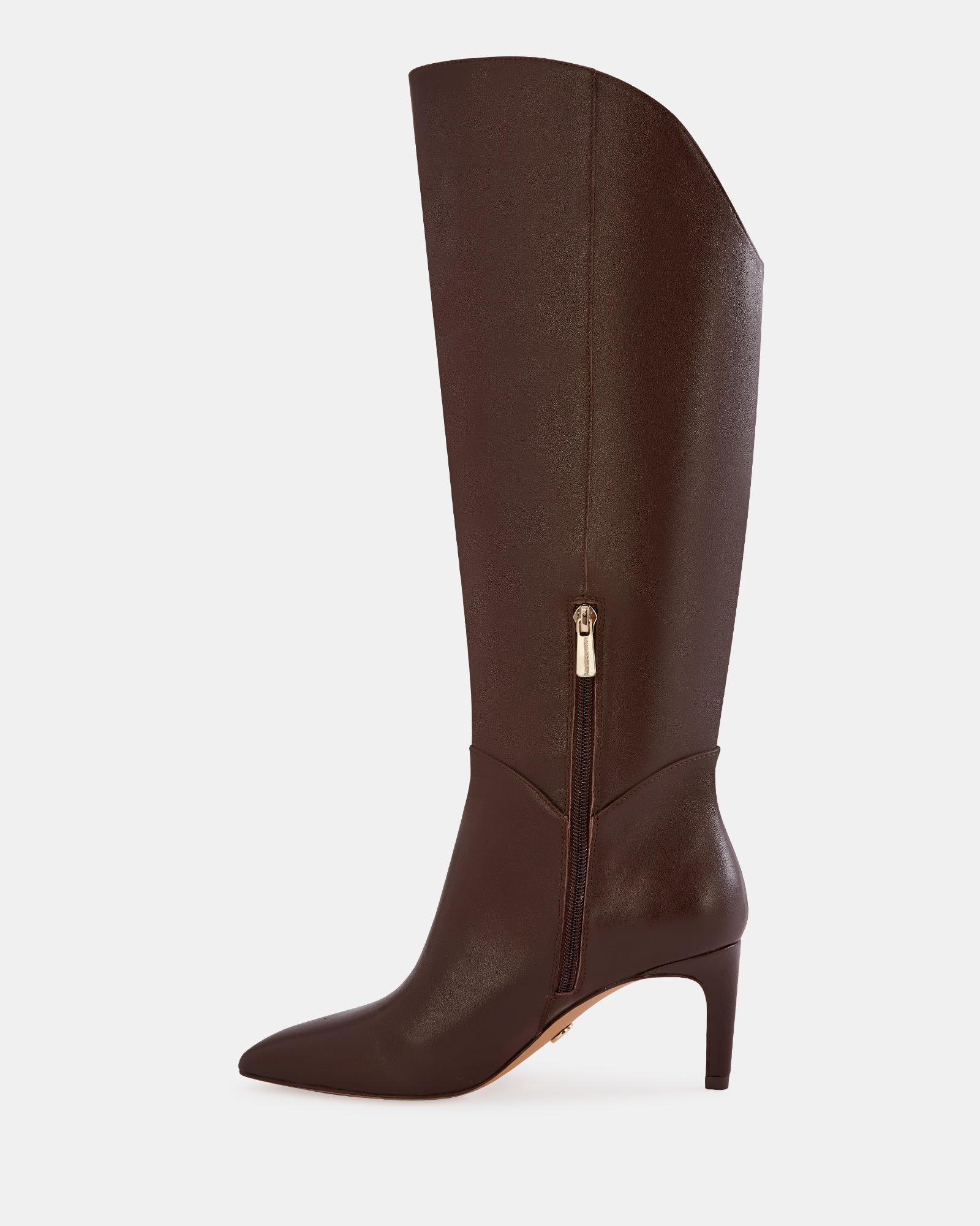 Freda Espresso Leather Knee High Boot - Image 6