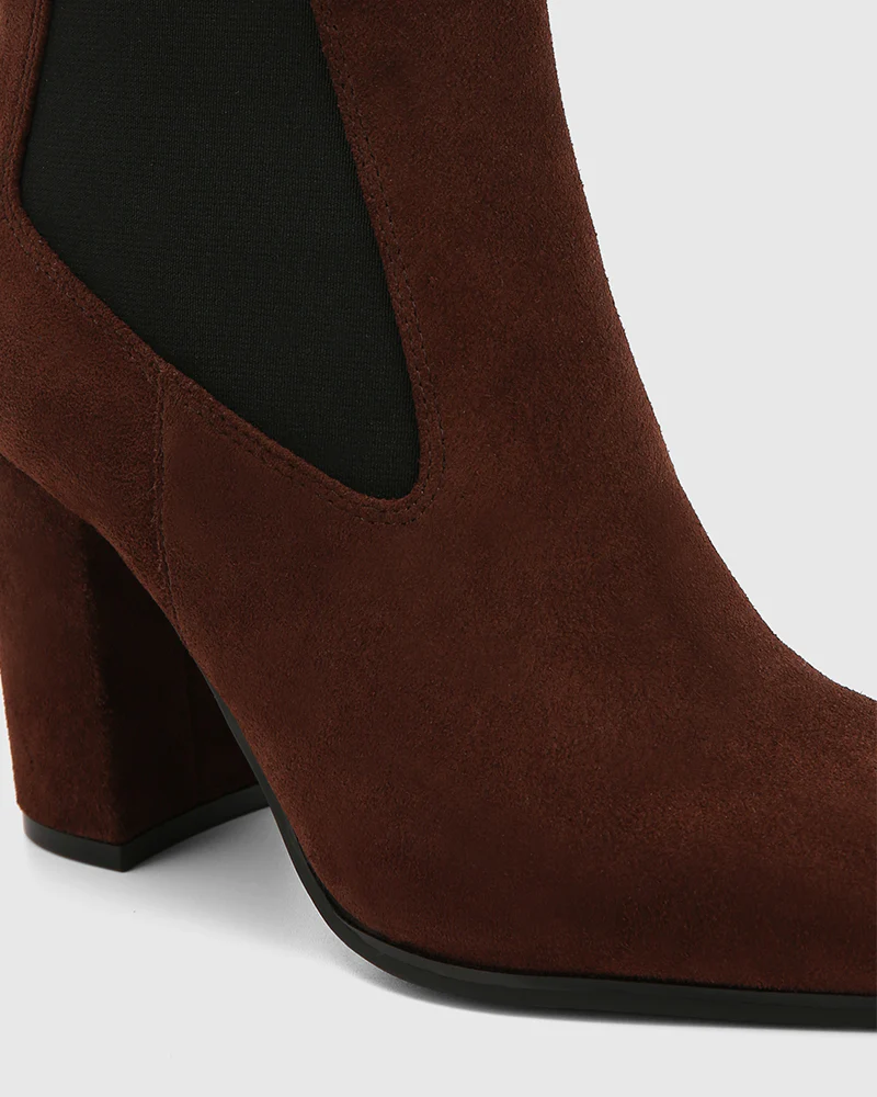 Haze Woodland Brown Suede Leather Ankle Boot - Image 3