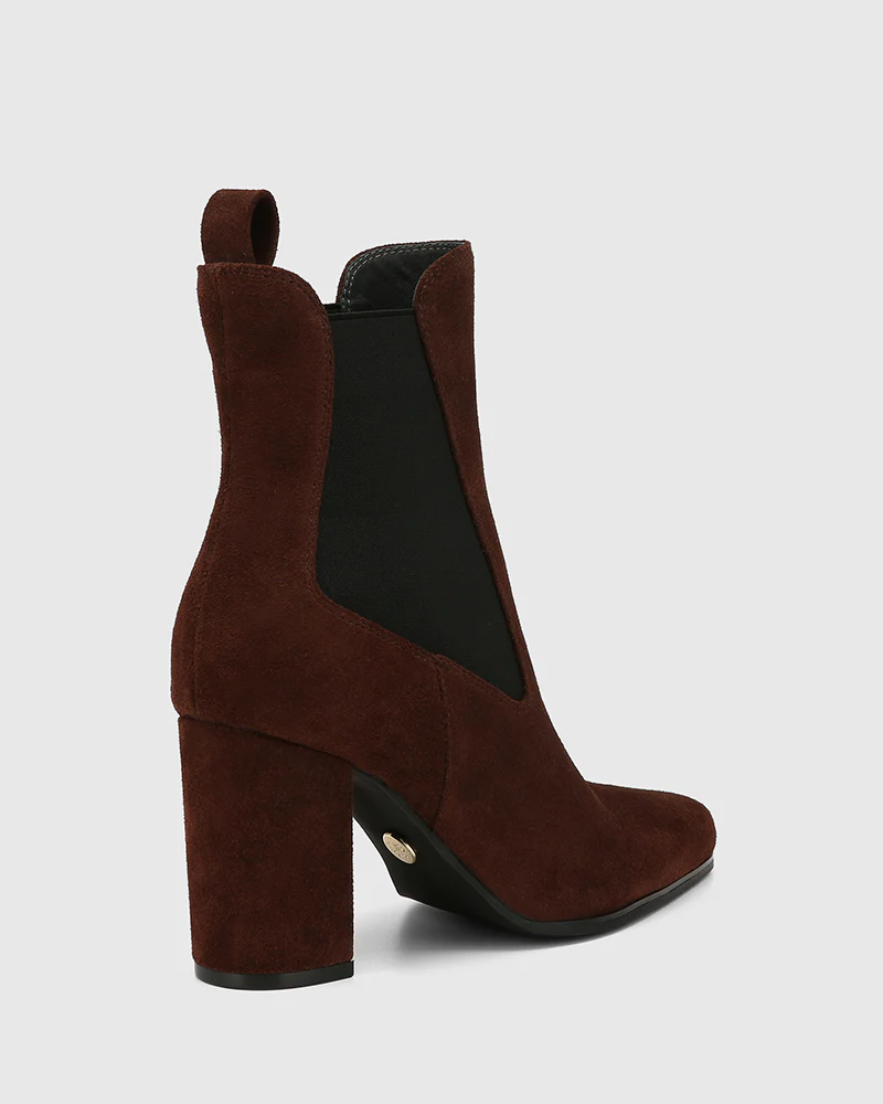 Haze Woodland Brown Suede Leather Ankle Boot - Image 4