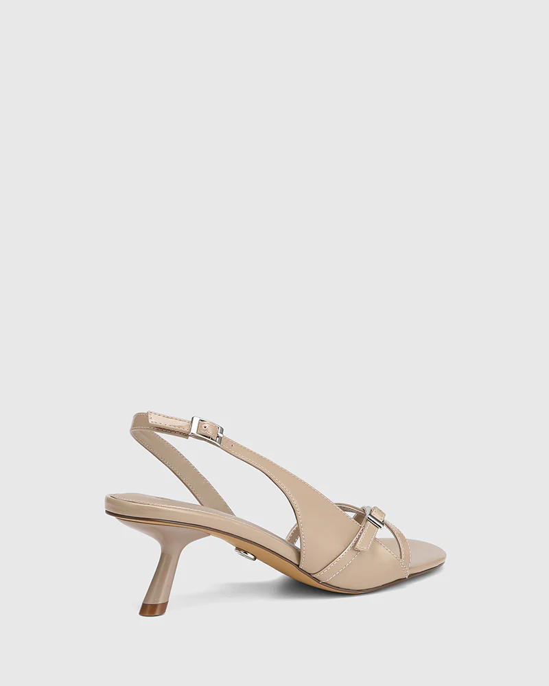 Inez Misty Grey Patent Leather Slingback - Image 4