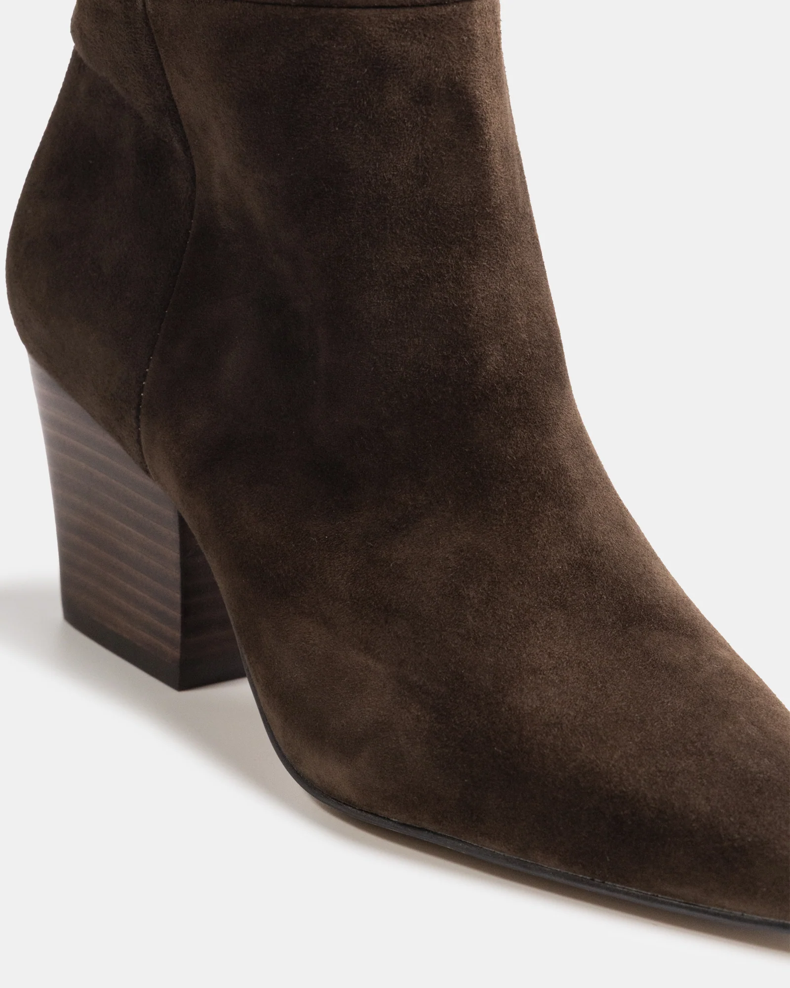 Kolton Chocolate Suede Leather Knee High Boot - Image 3