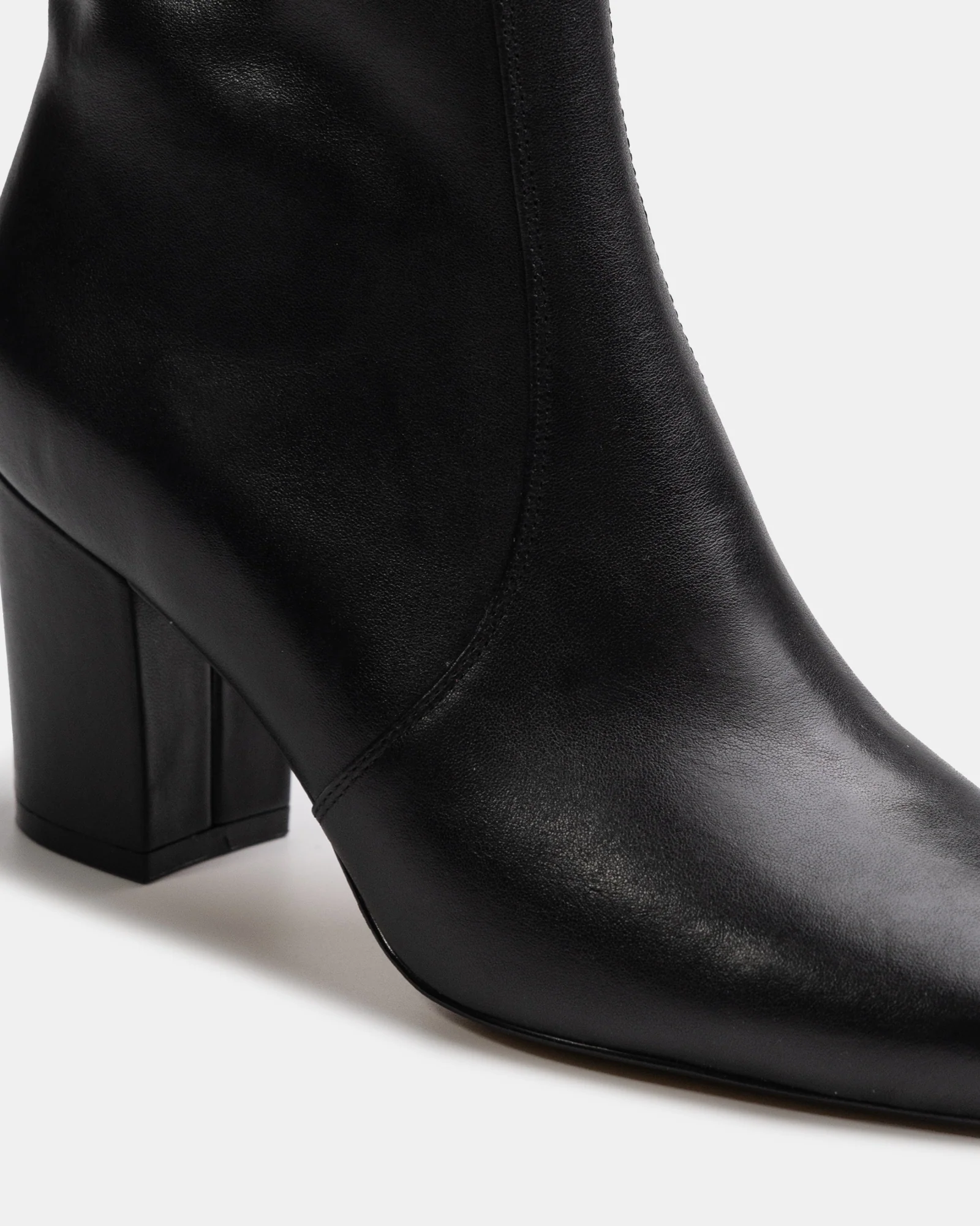 Kyrah Black Leather Ankle Boot - Image 3