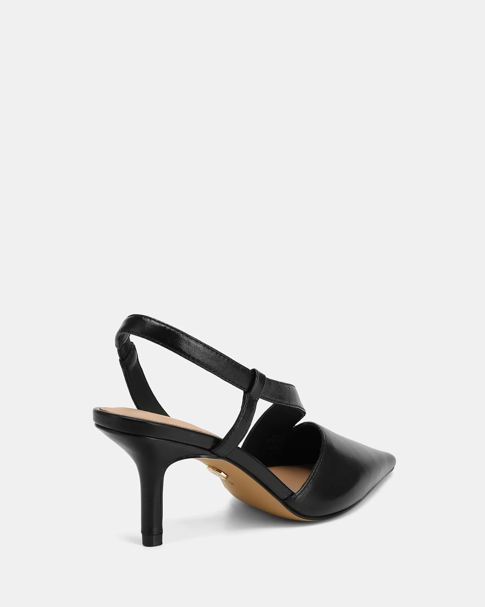 Lannie Black Leather Slingback - Image 4