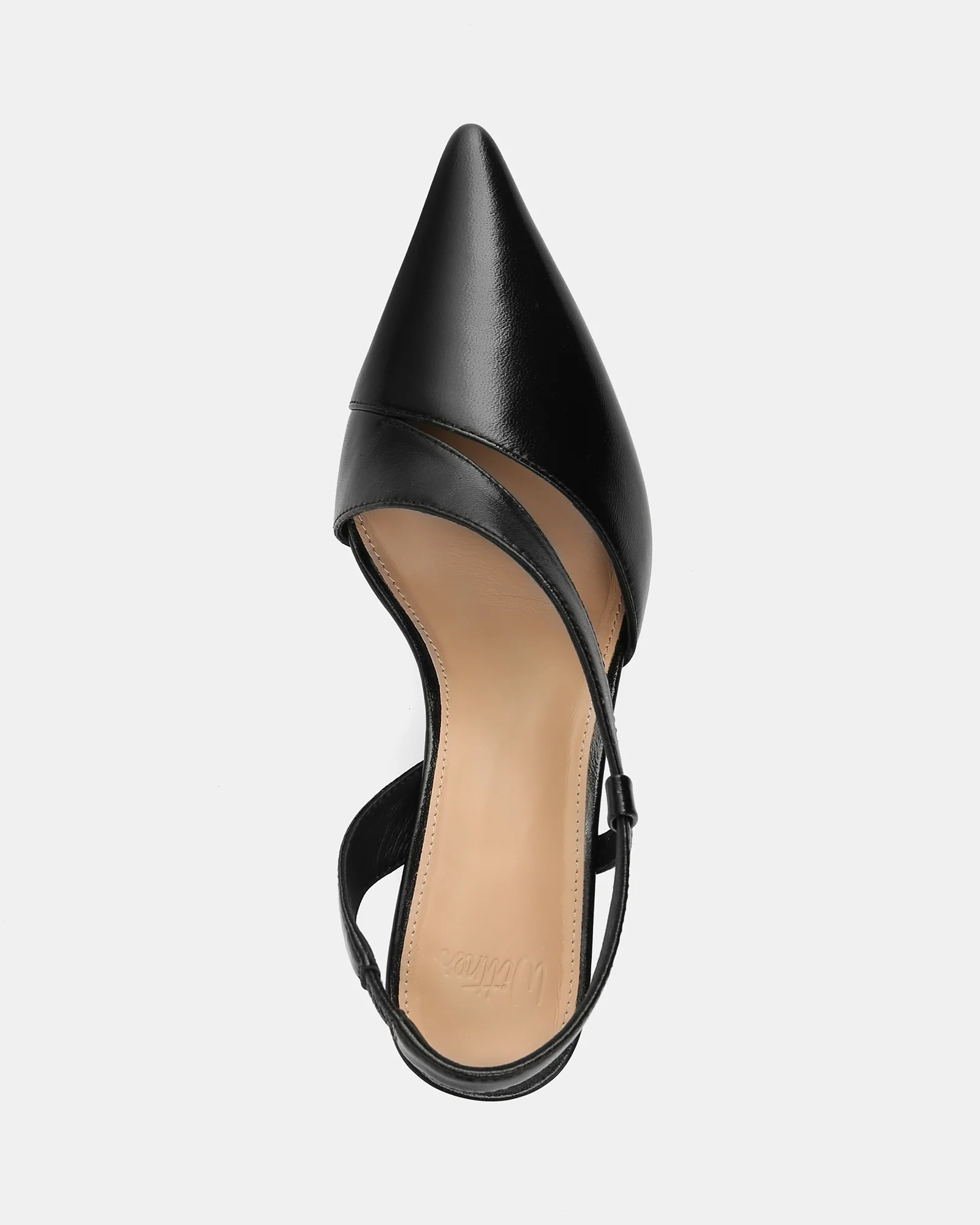 Lannie Black Leather Slingback - Image 5