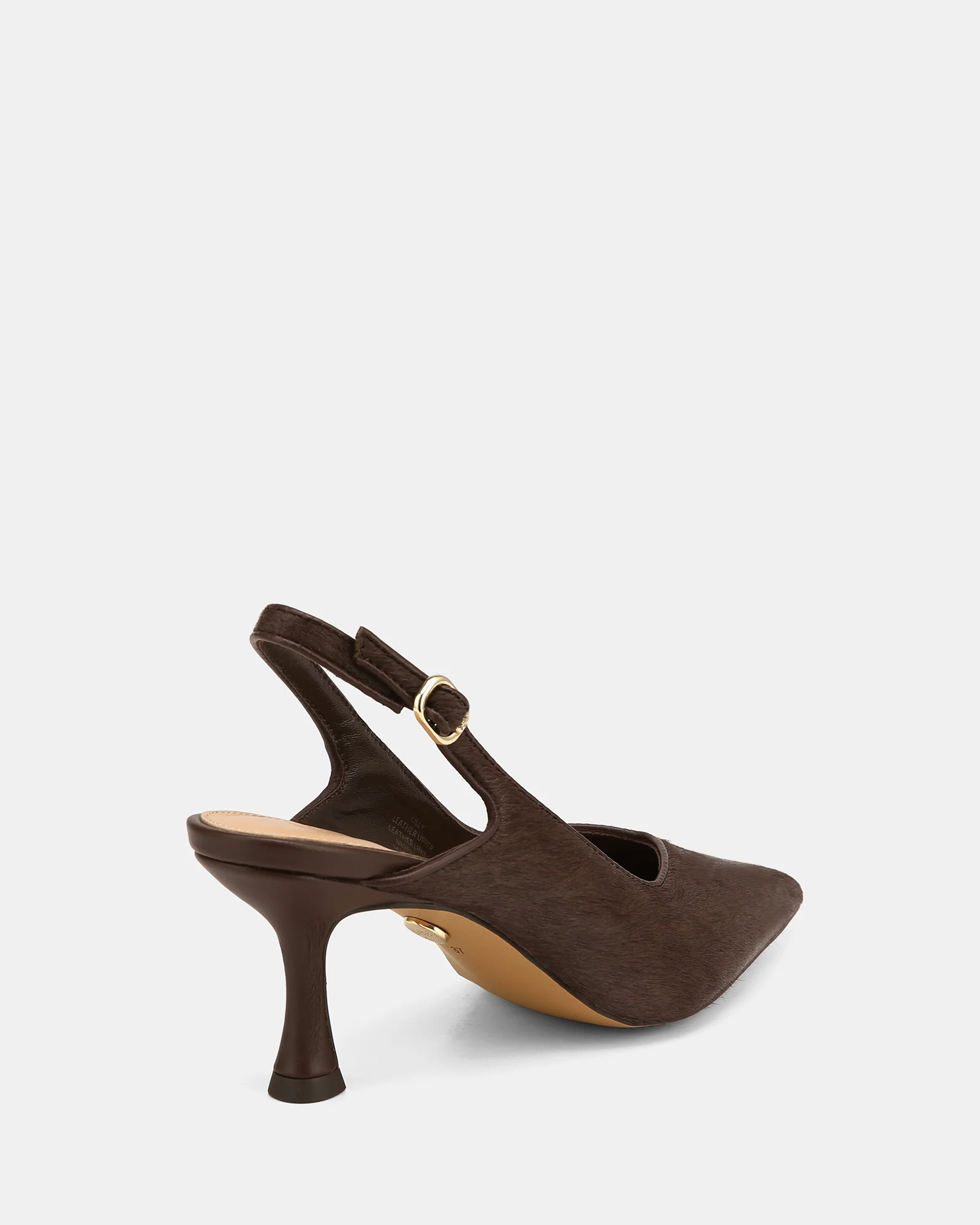 Lilly Chocolate Hair-on Leather Slingback - Image 4