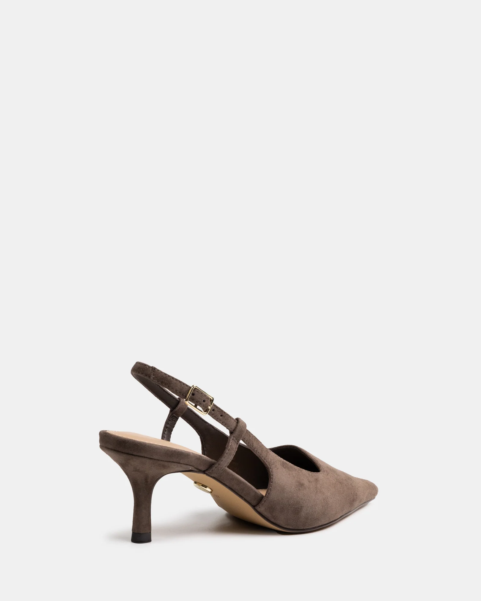 Marrie Mocha Brown Suede Leather Slingback - Image 4