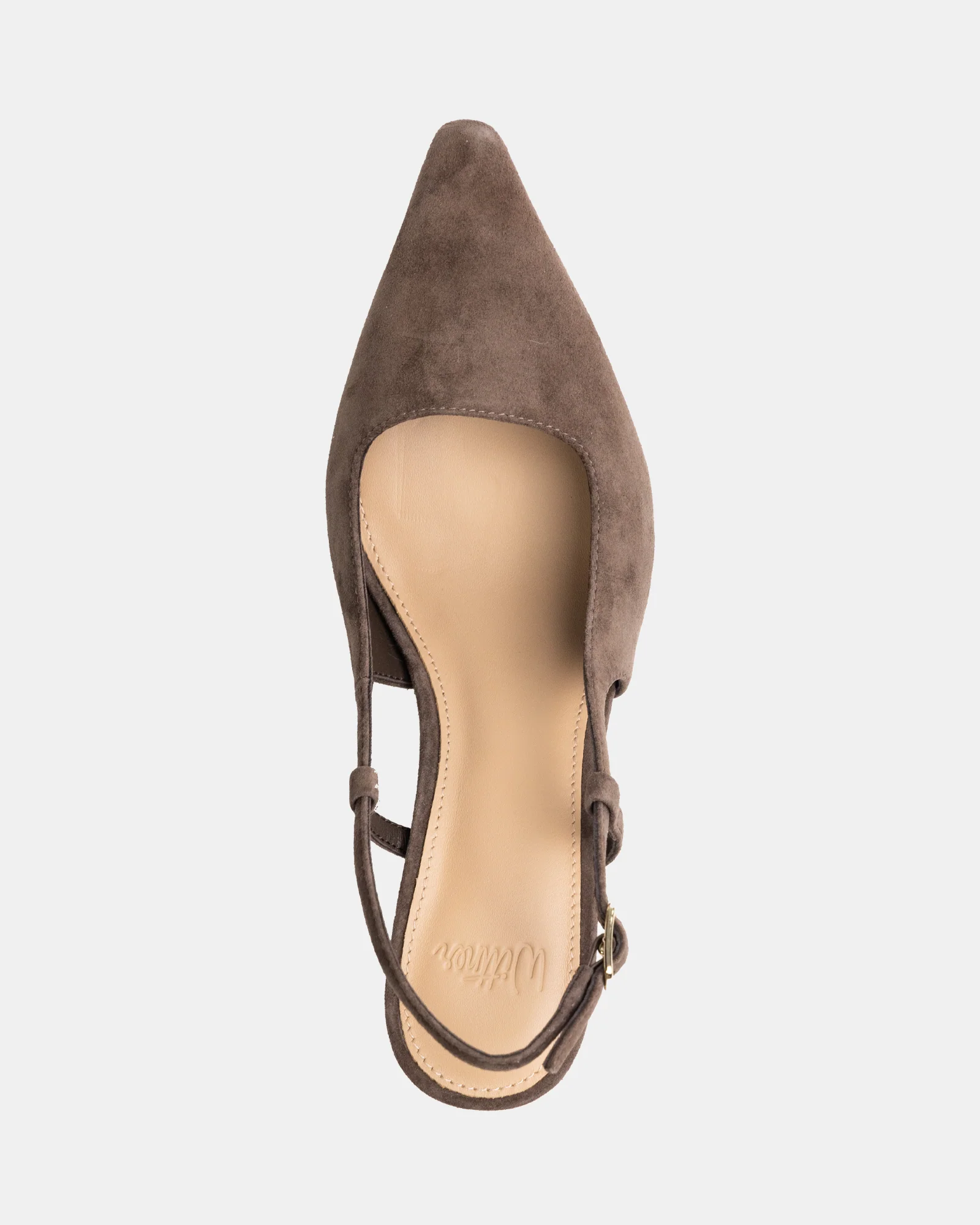 Marrie Mocha Brown Suede Leather Slingback - Image 5