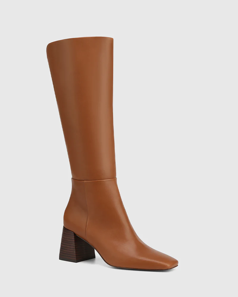 Nilo Havana Tan Leather Knee High Boot - Image 2