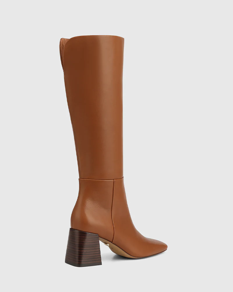 Nilo Havana Tan Leather Knee High Boot - Image 4