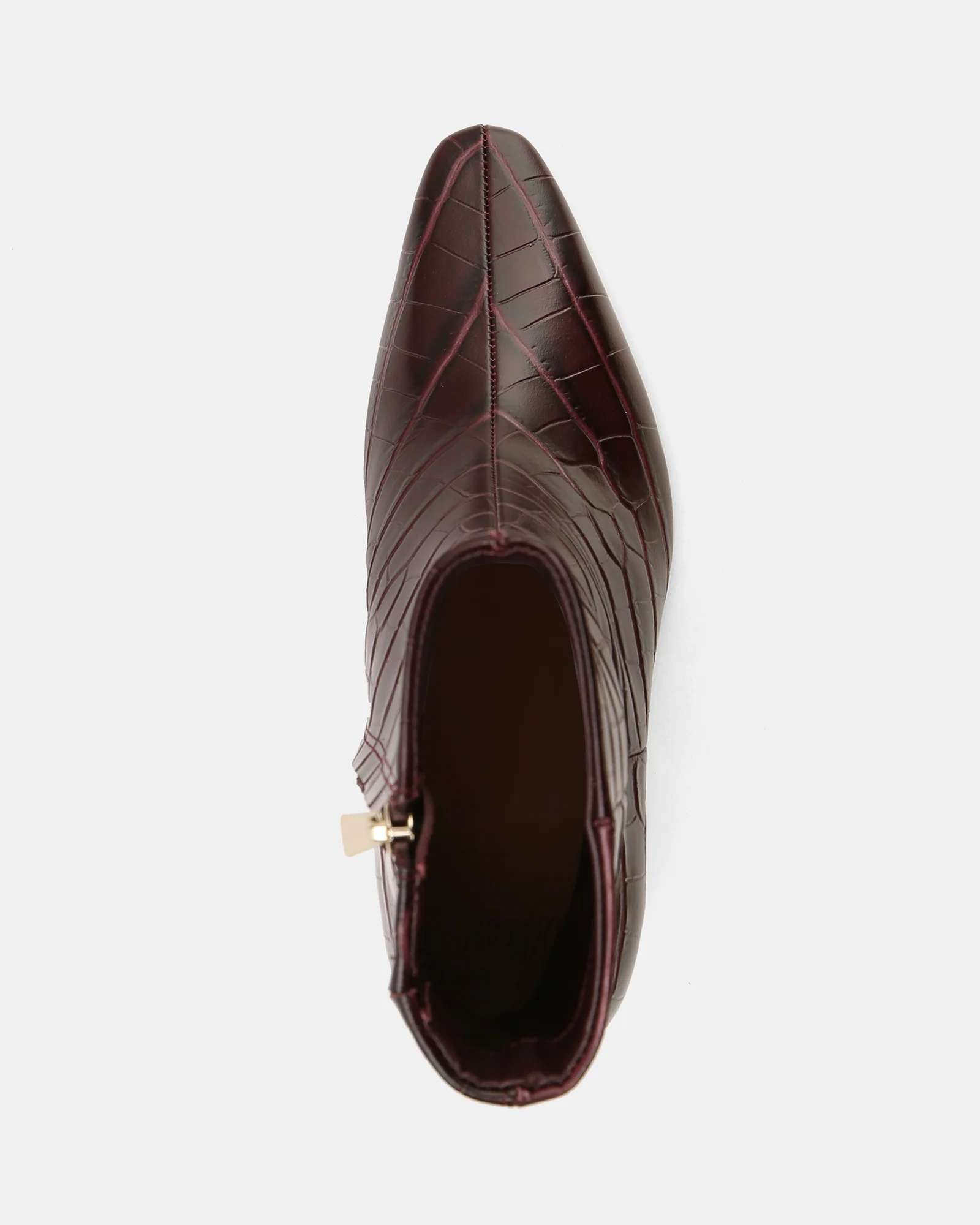 Nina Raisin Croc Embossed Leather Ankle Boot - Image 5