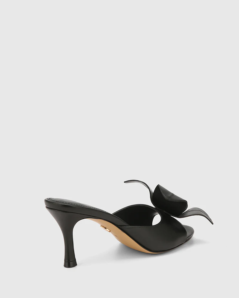 Oliva Black Leather Mule - Image 4