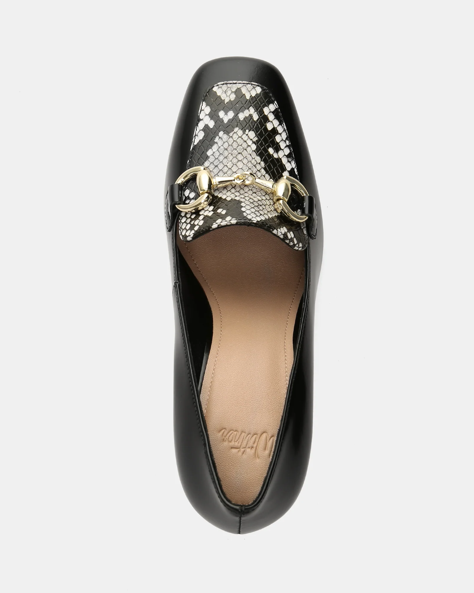 Pence Black Snake Print Leather Pump - Image 5