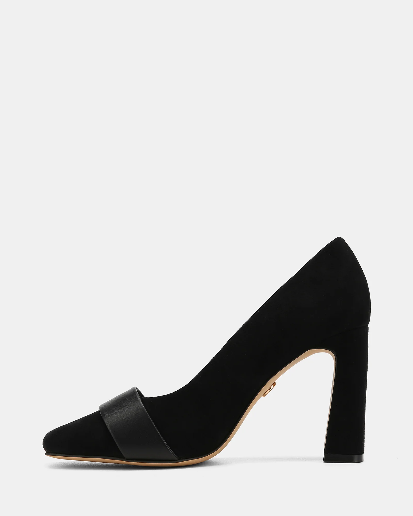 Petra Black Suede Leather Pump - Image 6