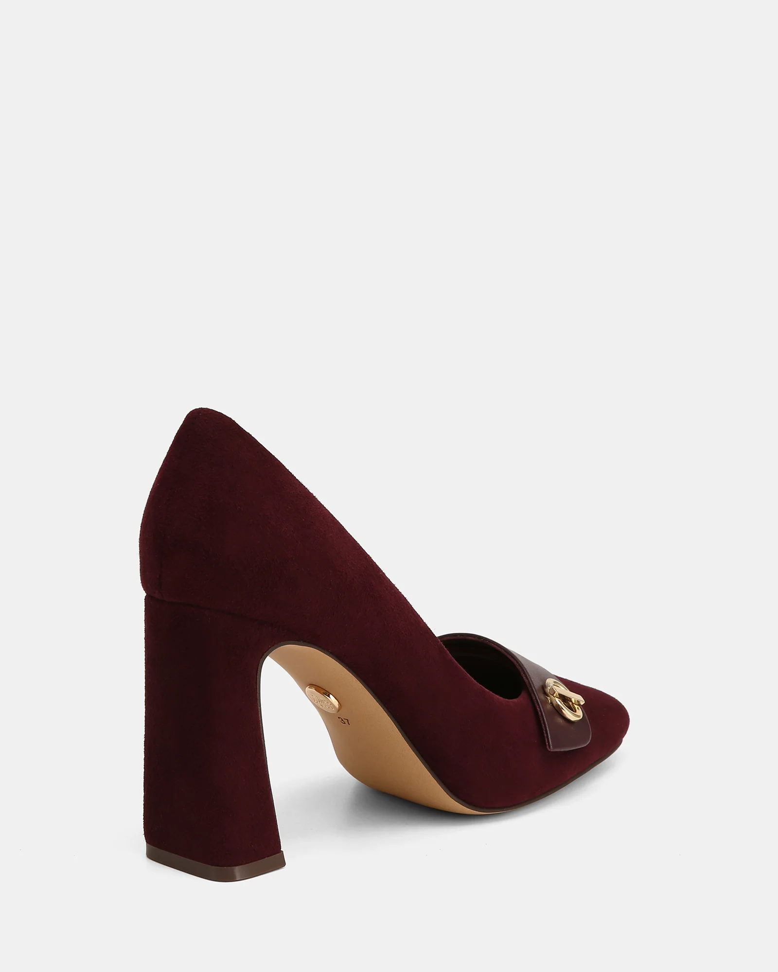Petra Raisin Suede Leather Pump - Image 5