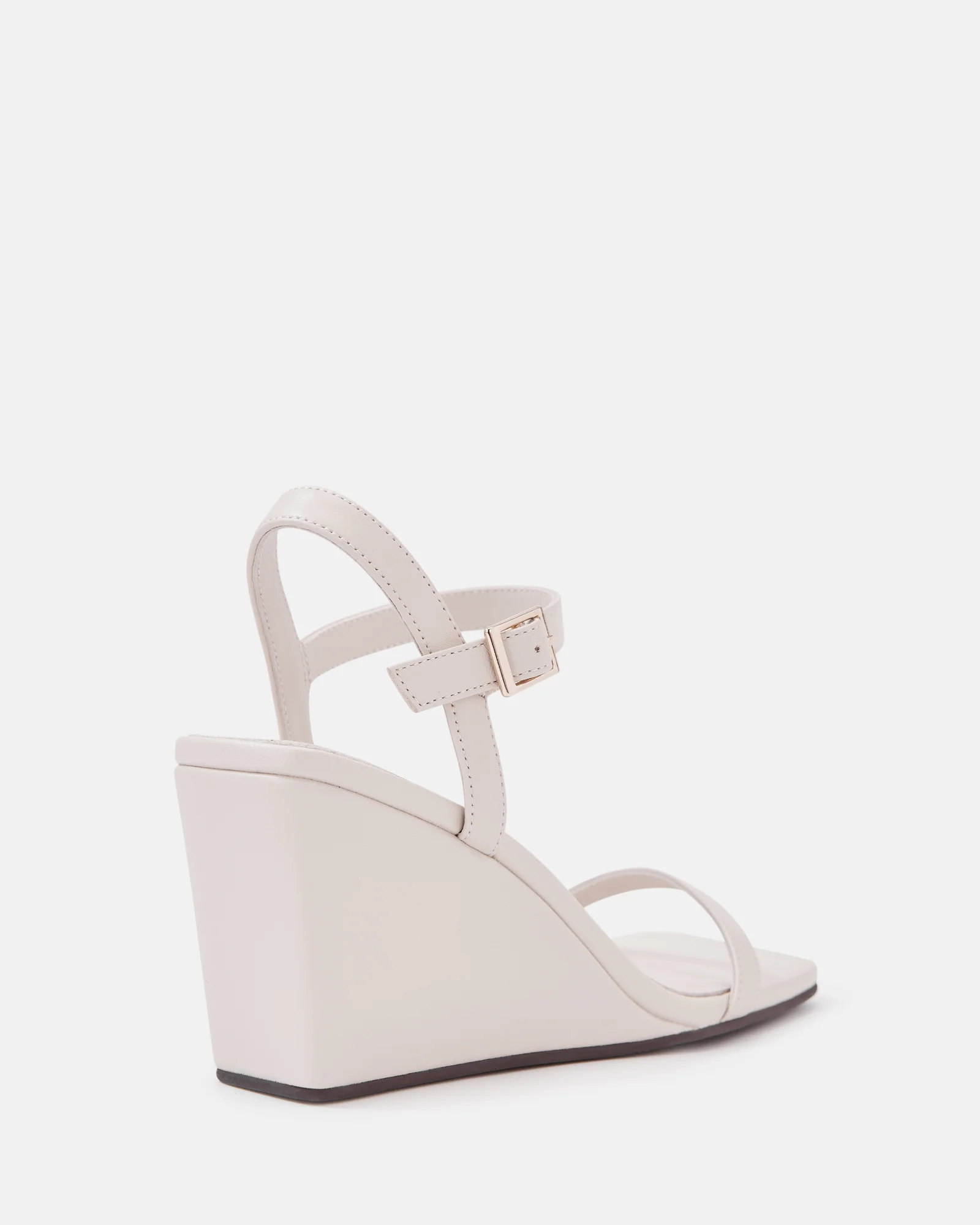 Prisca Vintage Ivory Leather Wedge - Image 4
