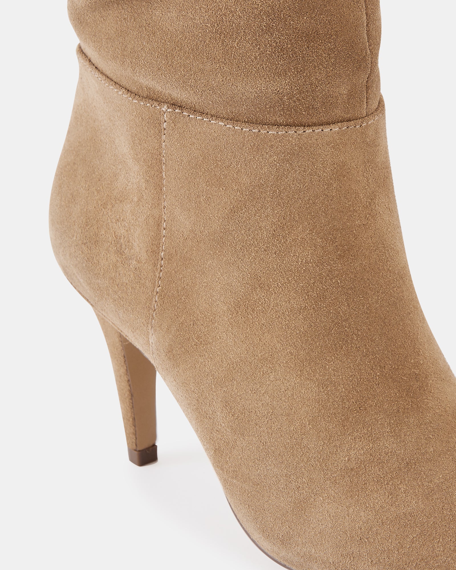 Romayn Fawn Suede Leather Knee High Boot - Image 4