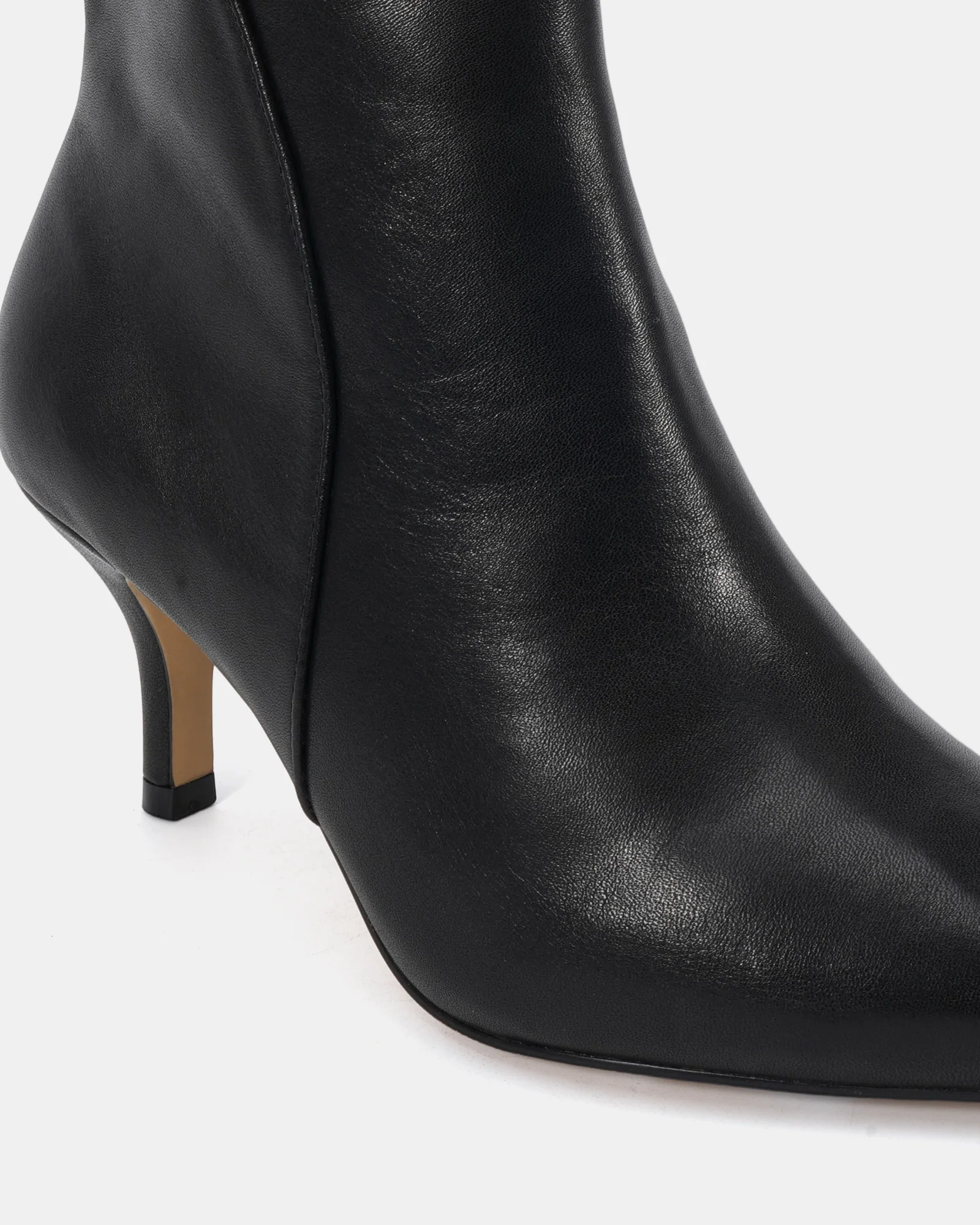Tiara Black Leather Ankle Boot - Image 3