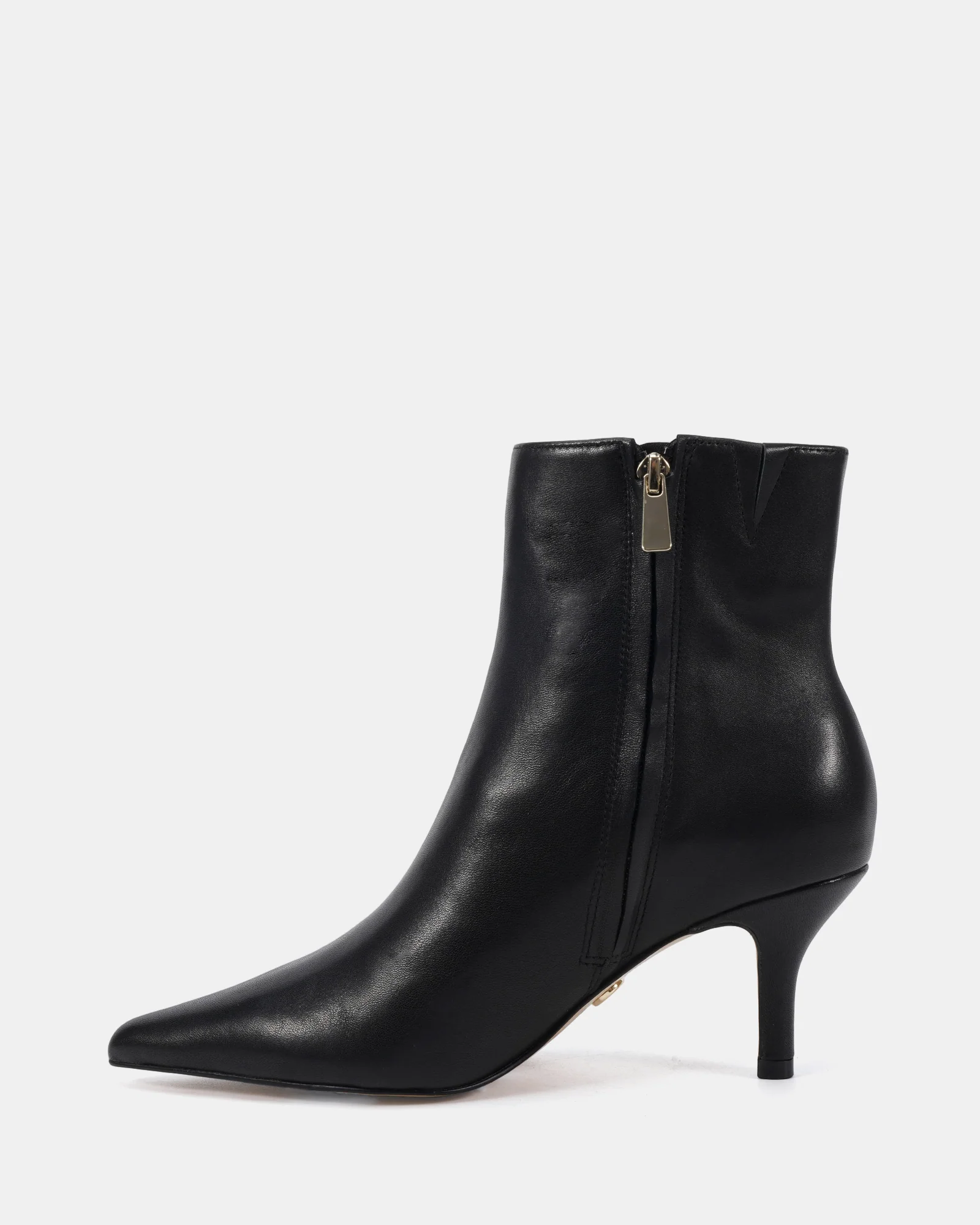 Tiara Black Leather Ankle Boot - Image 6