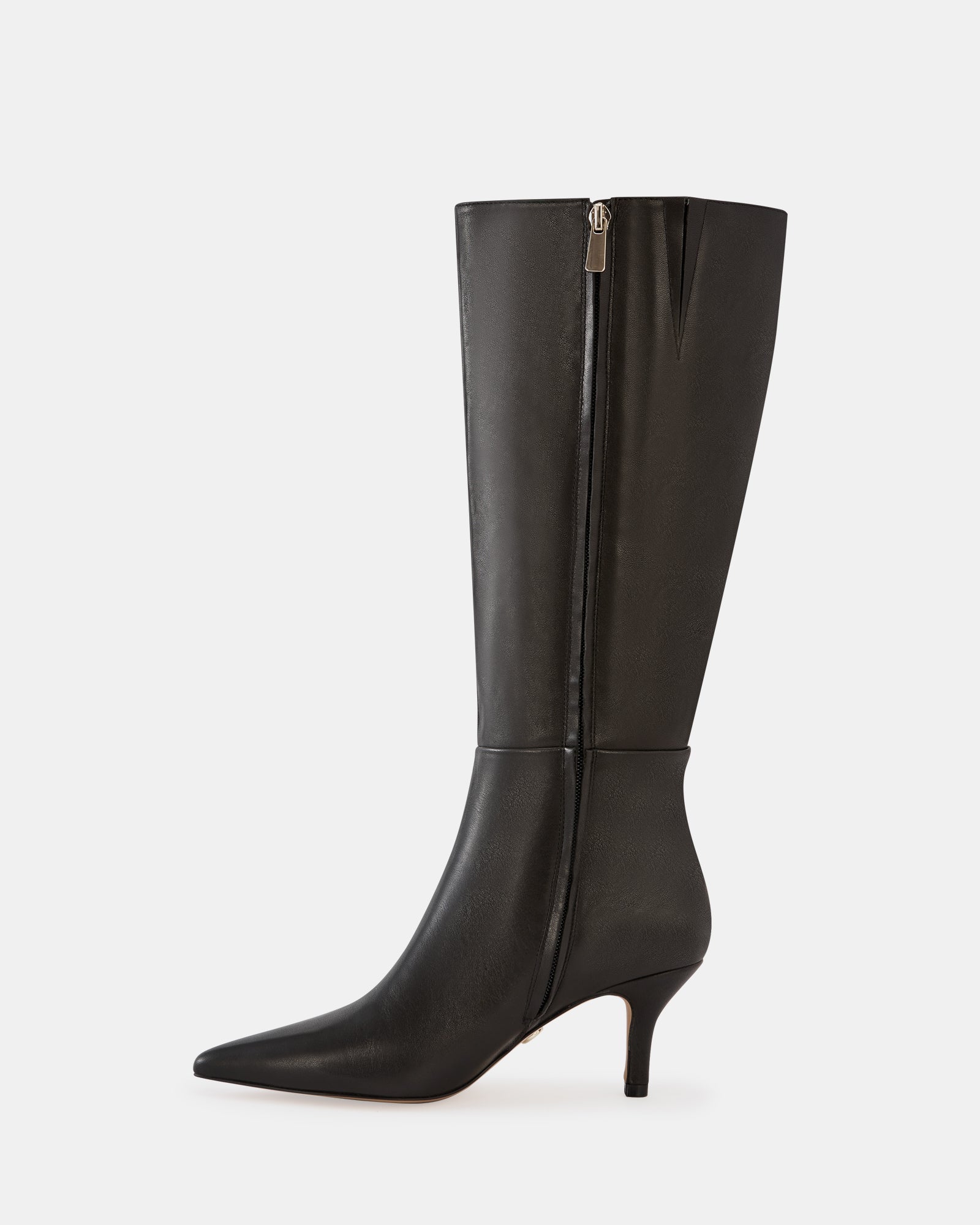 Tyra Black Leather Knee High Boot - Image 6